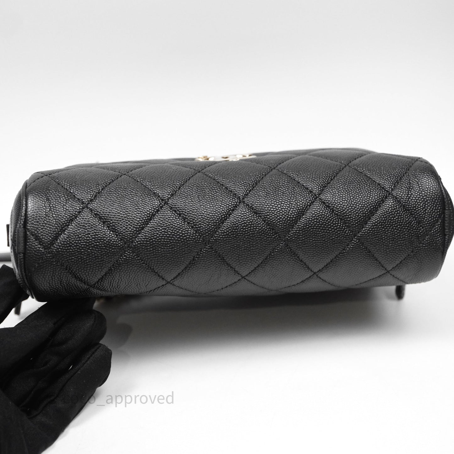 Chanel Camera Bag With Detachable Pouch Black Caviar Gold Hardware