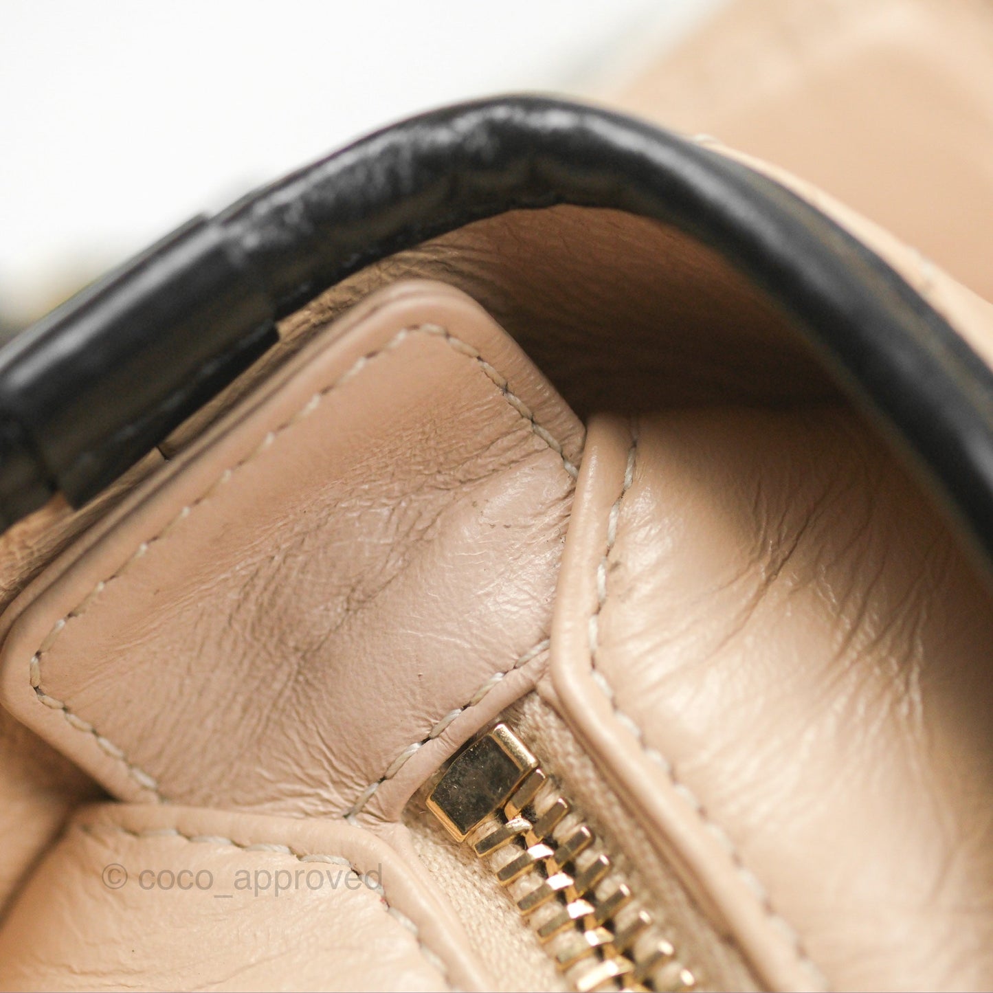 Chanel Large Gabrielle Hobo Beige Black Aged Calfskin Mixed Hardware