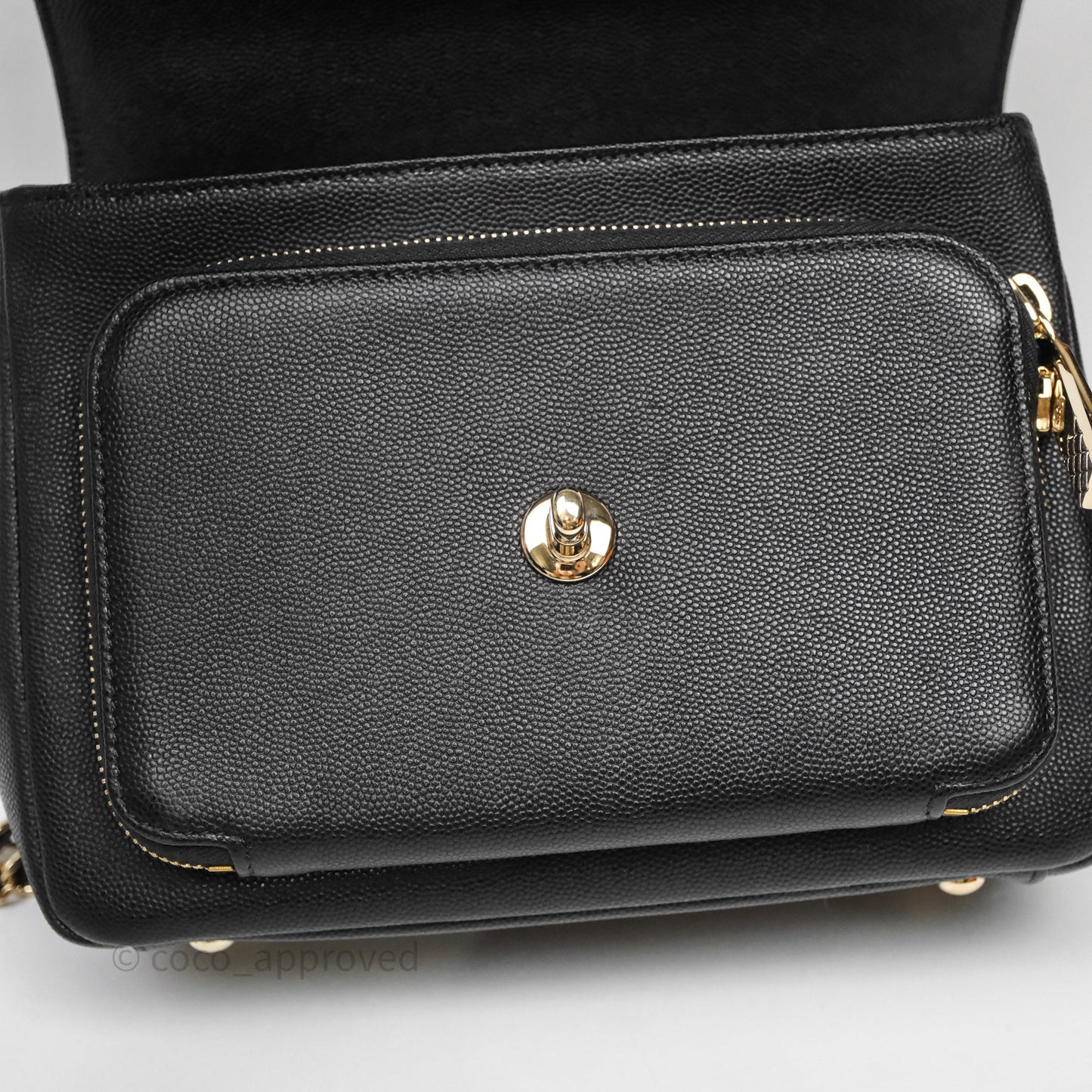 Chanel Quilted Medium Business Affinity Flap Black Caviar Gold Hardware