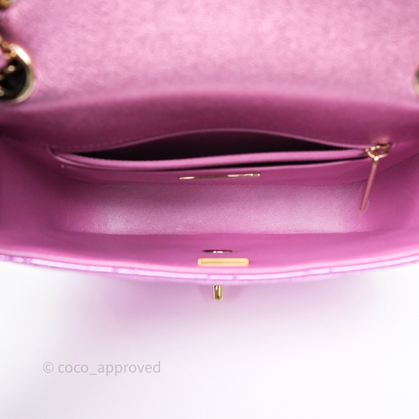Chanel Hollywood Boulevard Flap with Star Coin Purse Lilac Pink Metallic Mirror Calfskin 24C