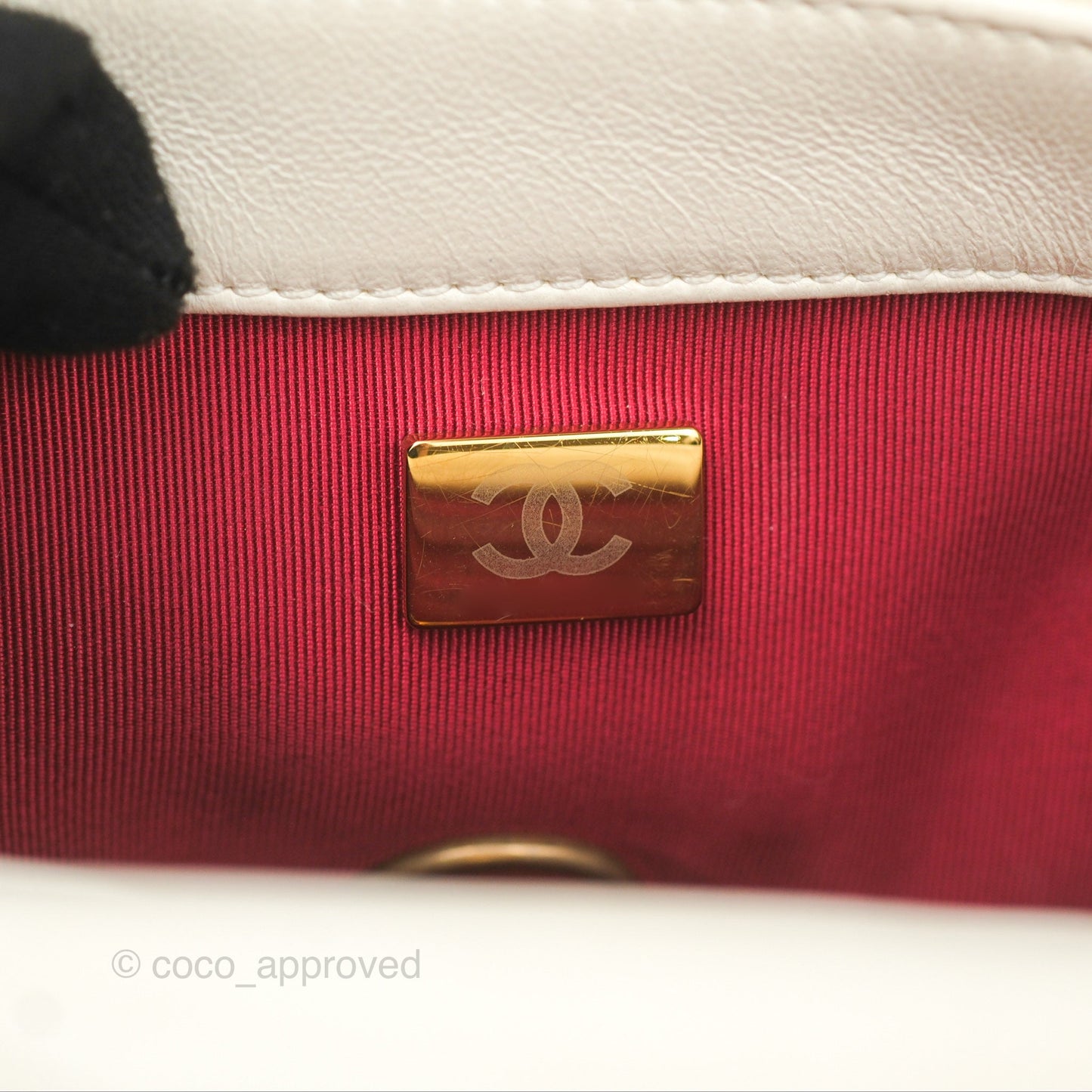 Chanel 19 Small Ivory Cream Mixed Hardware