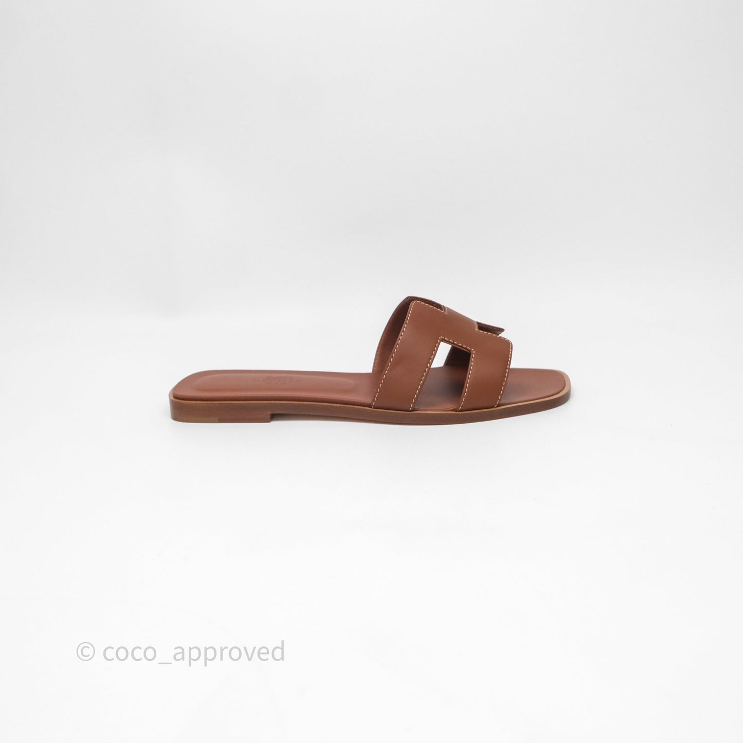 Hermes Oran Sandal Gold Size 36.5