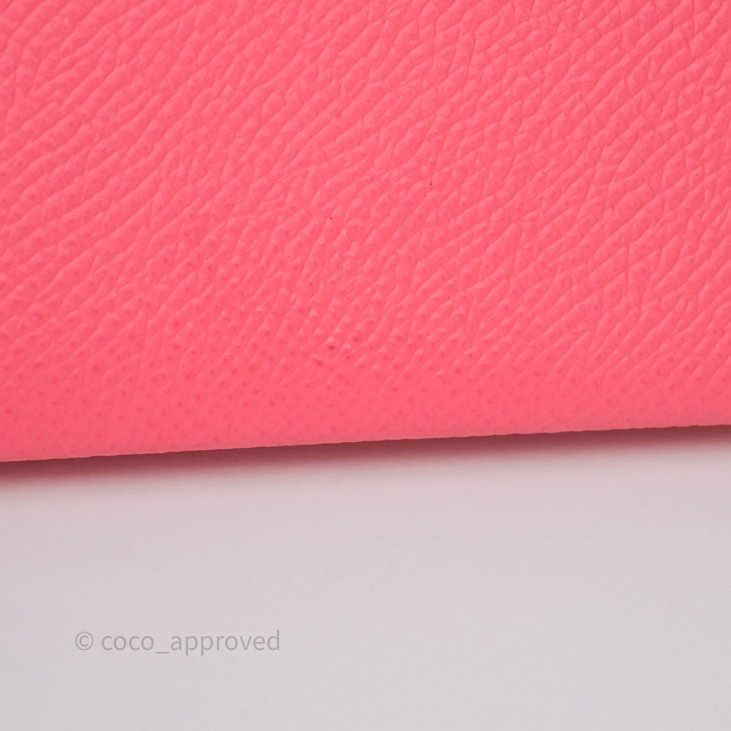 Hermès Calvi Card Holder Rose Azalee 8W Epsom Palladium Hardware