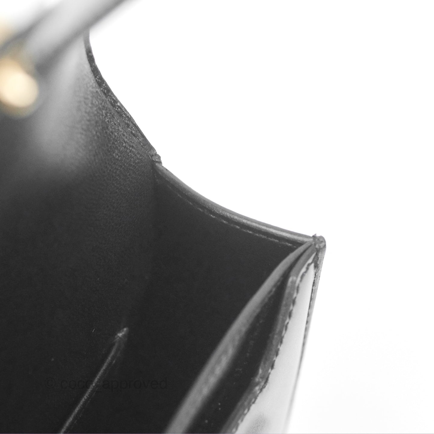 Hermes Mini Verrou Chaine Bag Black Box Leather Gold Hardware