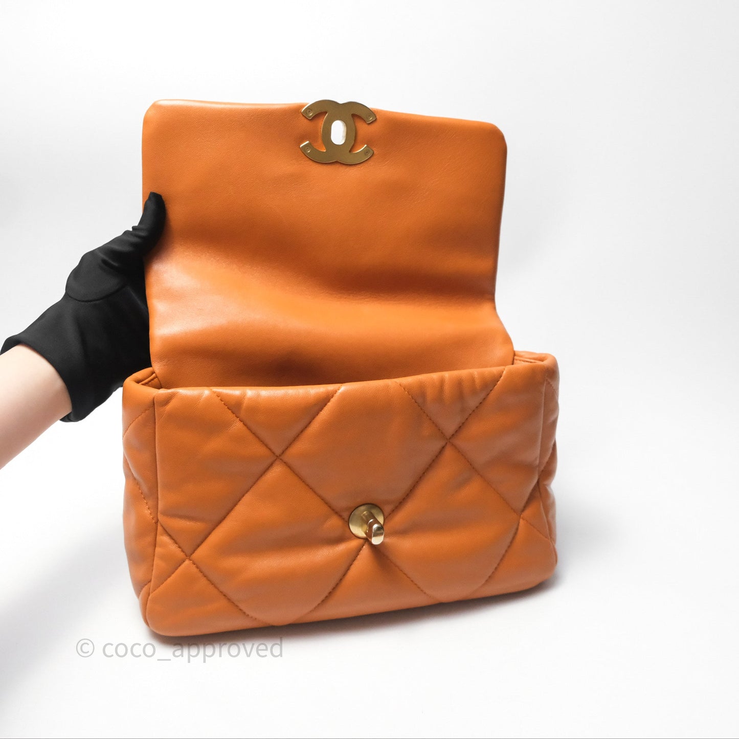 Chanel 19 Small Caramel Mixed Hardware