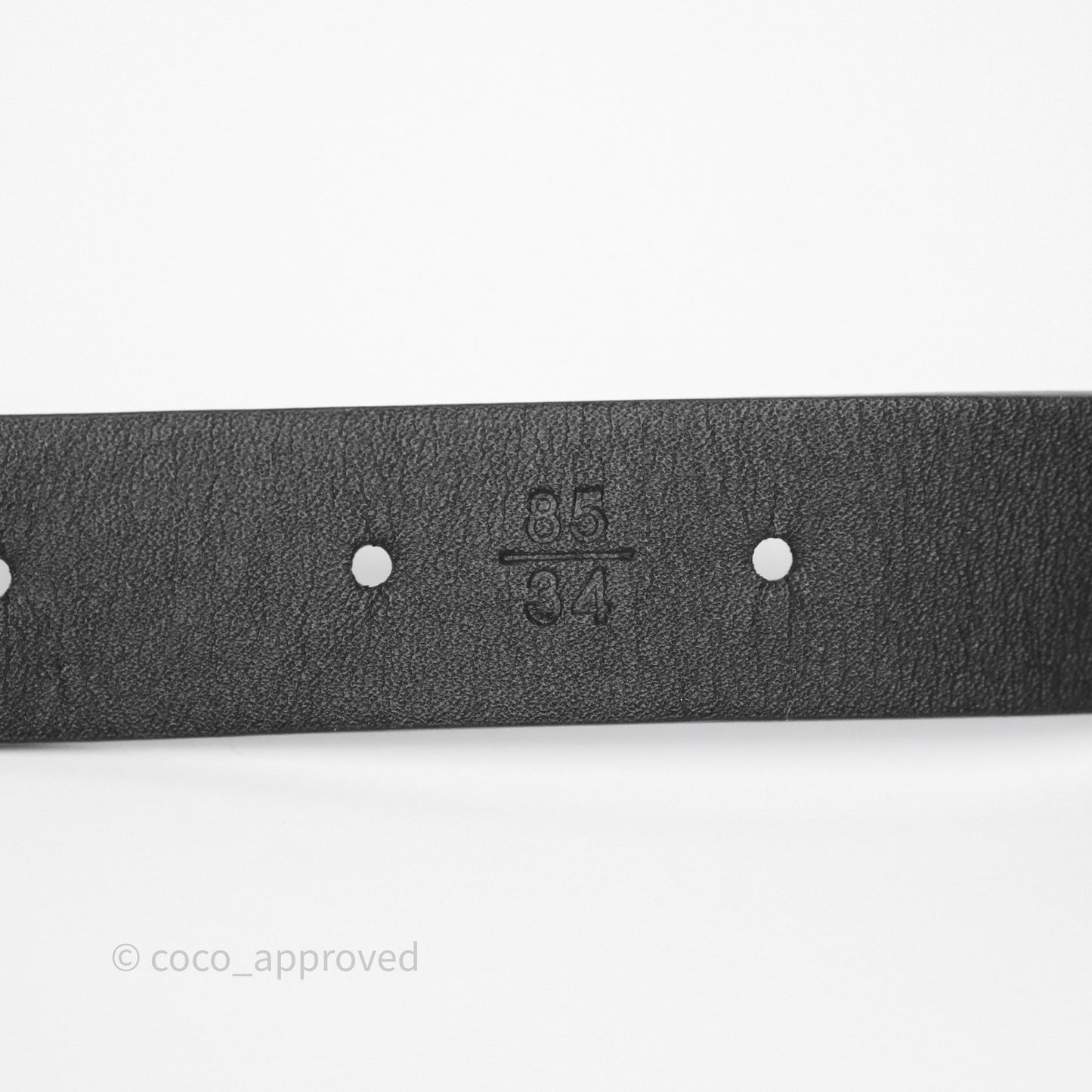 Chanel CC Woven Chain Black Leather Belt Gold Hardware 22C