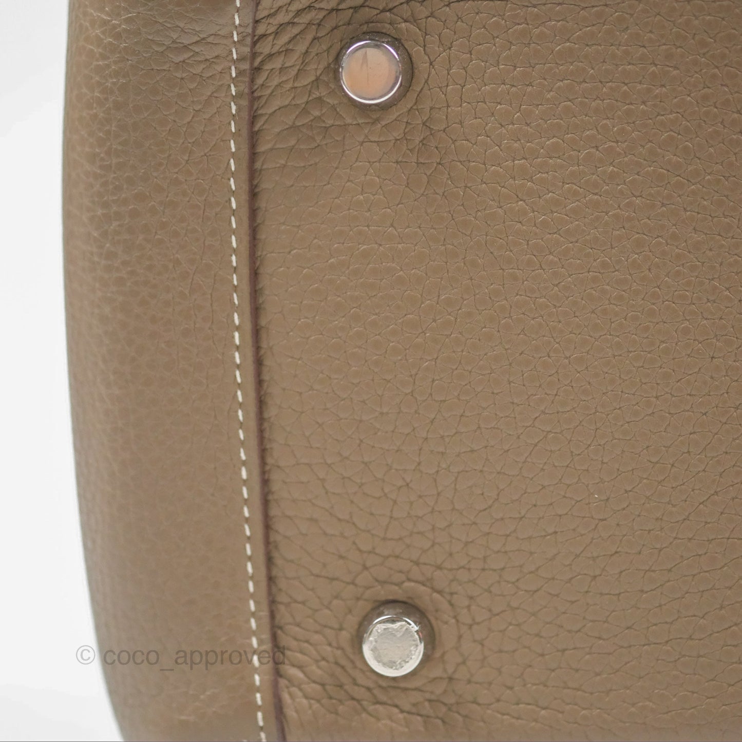 Hermès Lindy 26 Etoupe Clemence Palladium Hardware