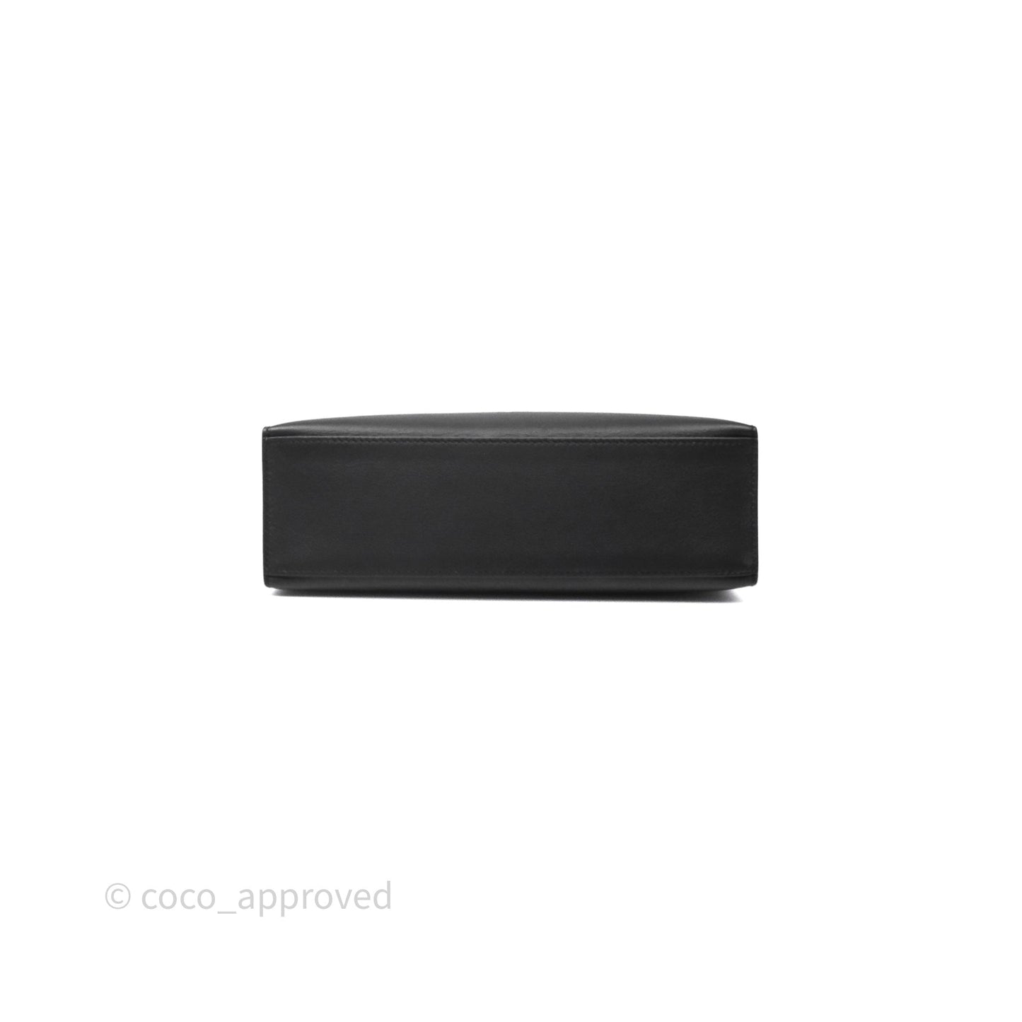 Hermès Kelly Pochette Clutch Black Swift Palladium Hardware