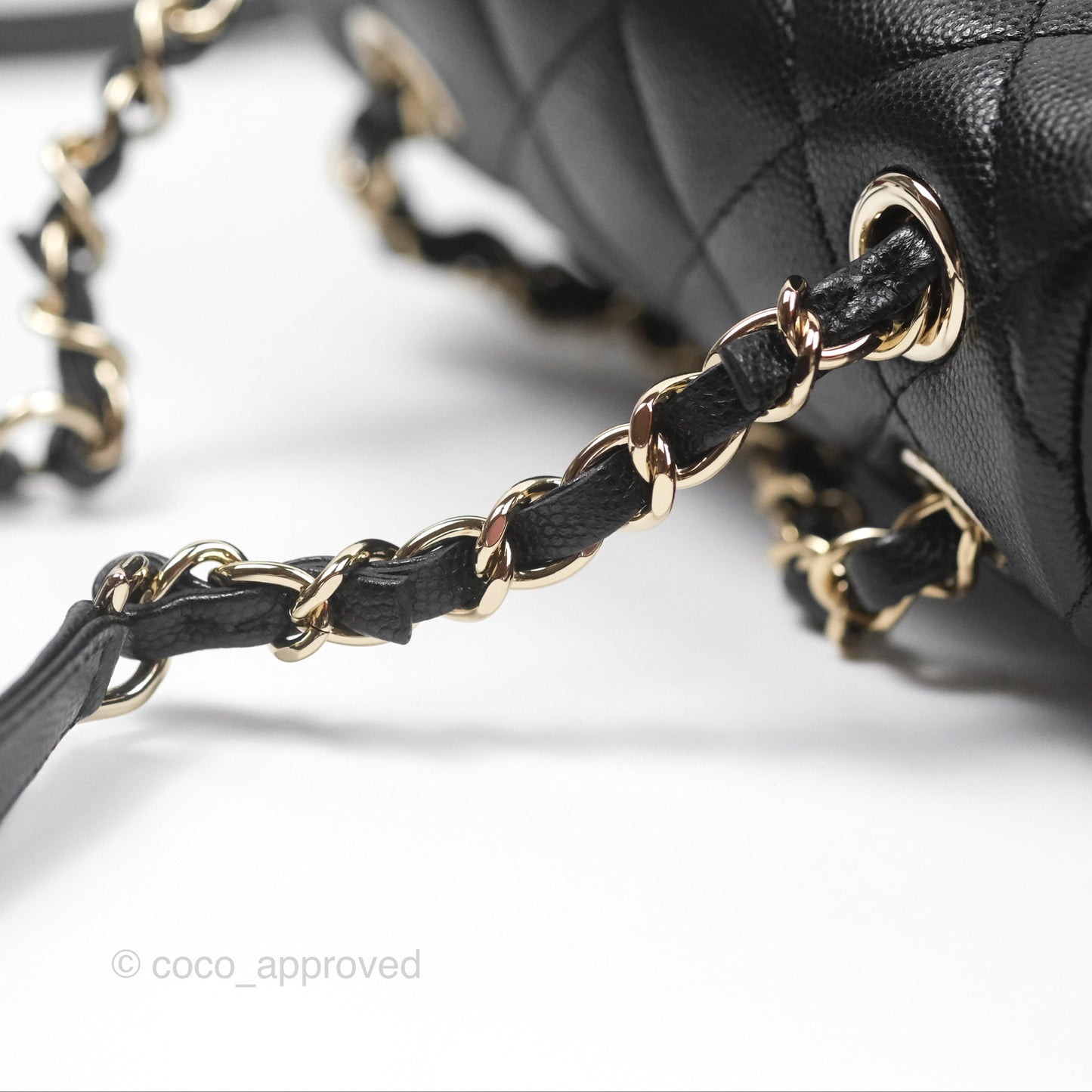 Chanel Mini Urban Spirit Backpack Black Caviar Gold Hardware 23S
