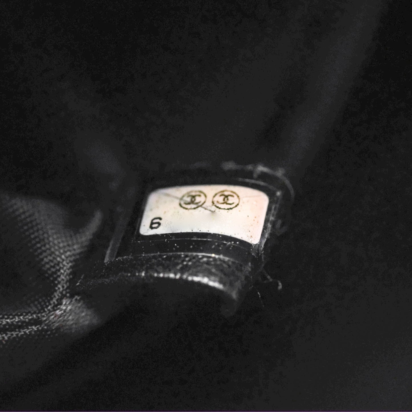 Chanel Vintage Wild Stitch Tote Bag Lambskin Black