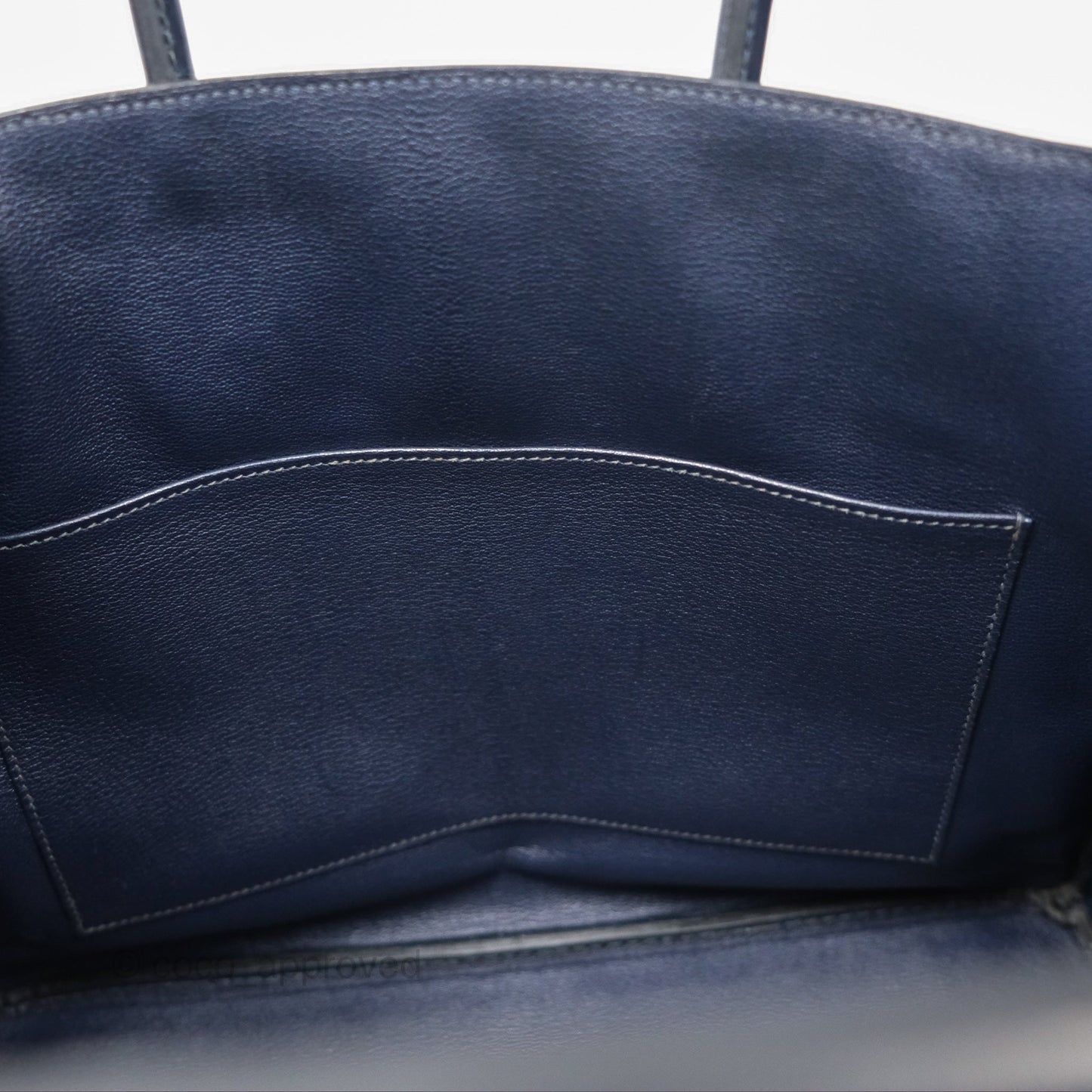 Hermès Birkin 35 Porosus Marine 78 Palladium Hardware