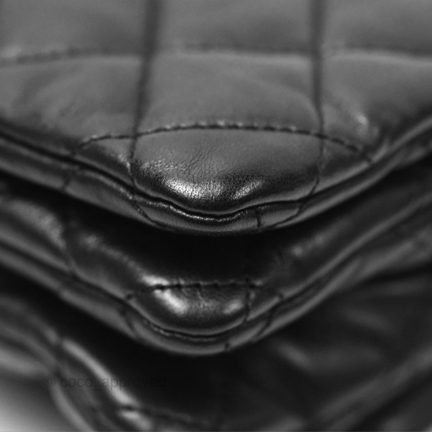Chanel Flap Bag with Adjustable Strap Black Lambskin Aged Gold Hardware 22K