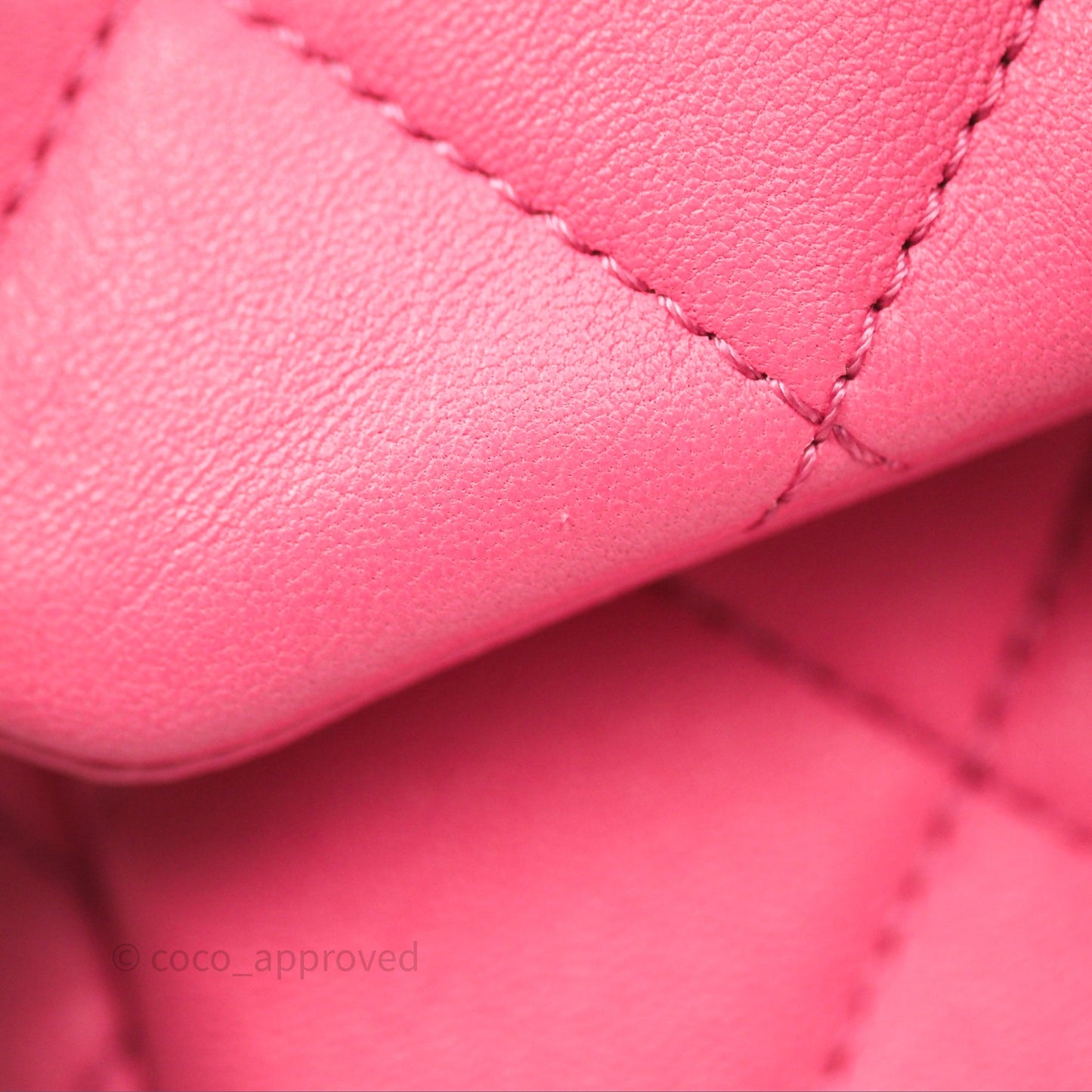 Chanel Quilted Mini CC Funky Town Flap Pink Lambskin Aged Gold Hardware