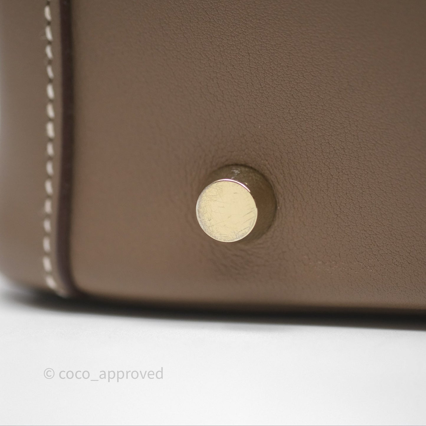 Hermès Lindy 30 Etoupe 18 Swift Gold Hardware