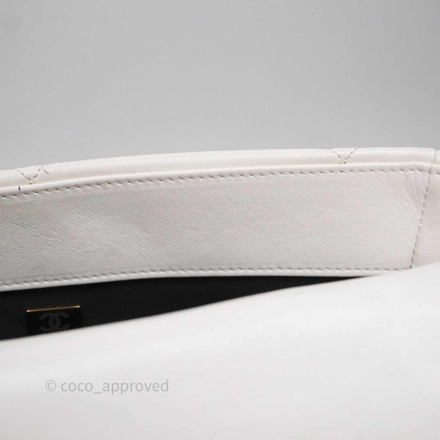 Chanel 19 Medium White Mixed Hardware