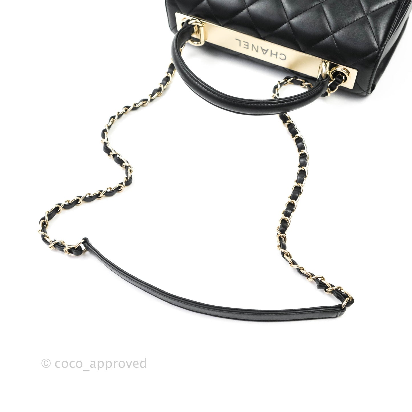 Chanel Trendy CC Small Black Lambskin Gold Hardware