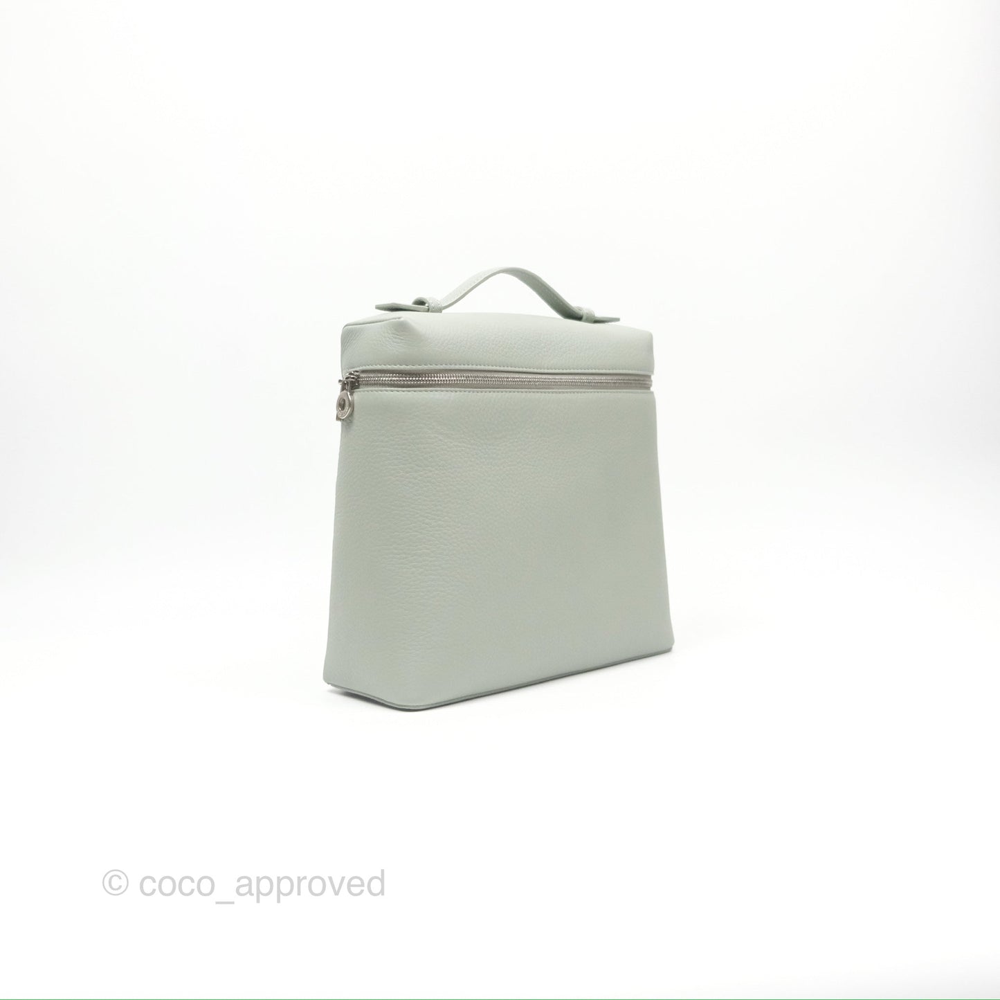 Loro Piana Extra Pocket Backpack L23.5 Eucalyptus Silver Hardware