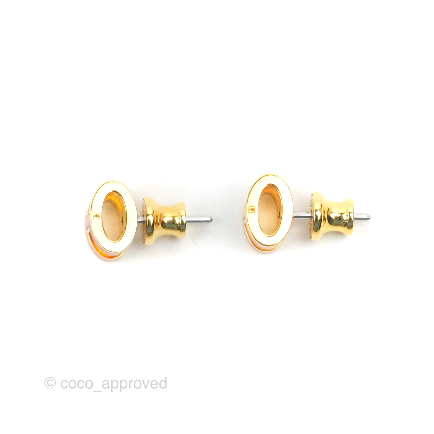 Hermès Mini Pop H Earrings Red Rouge Gold Hardware