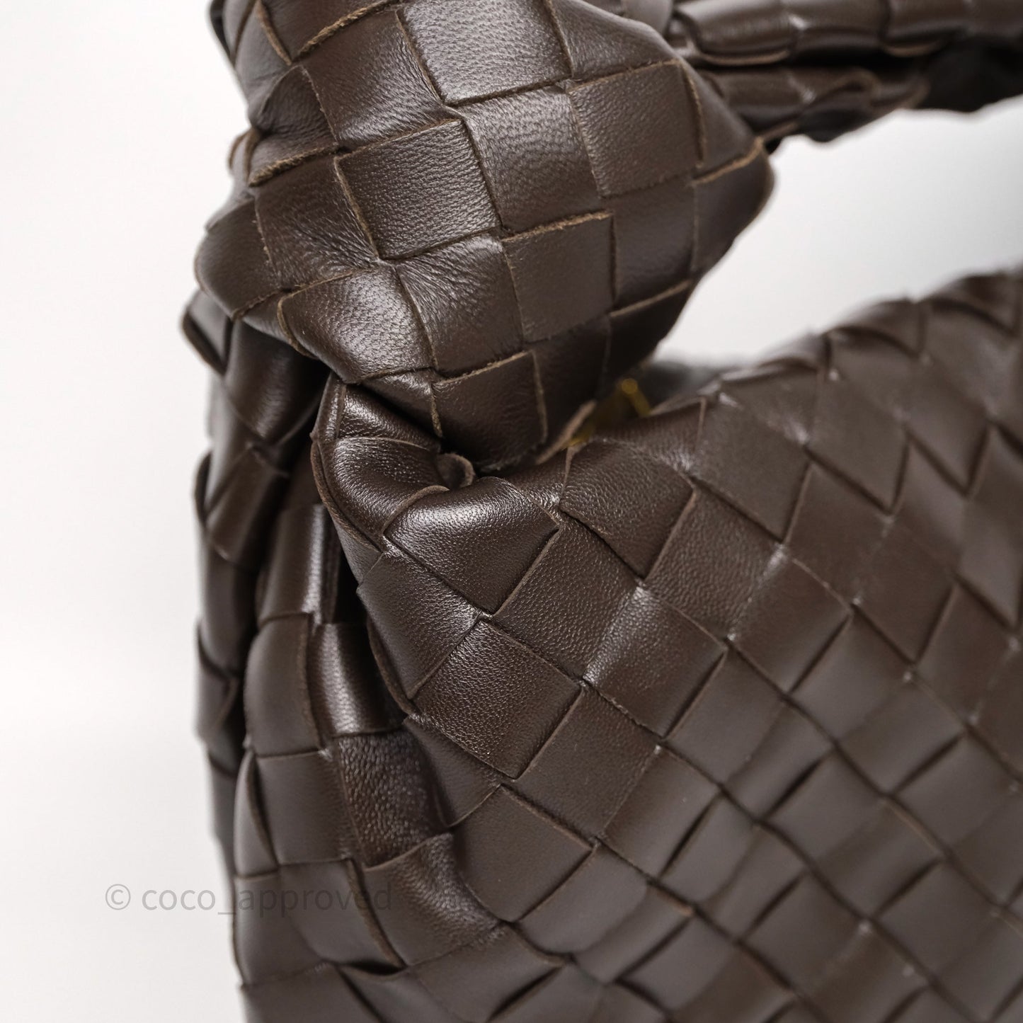 Bottega Veneta Teen Jodie Brown Intrecciato Lambskin