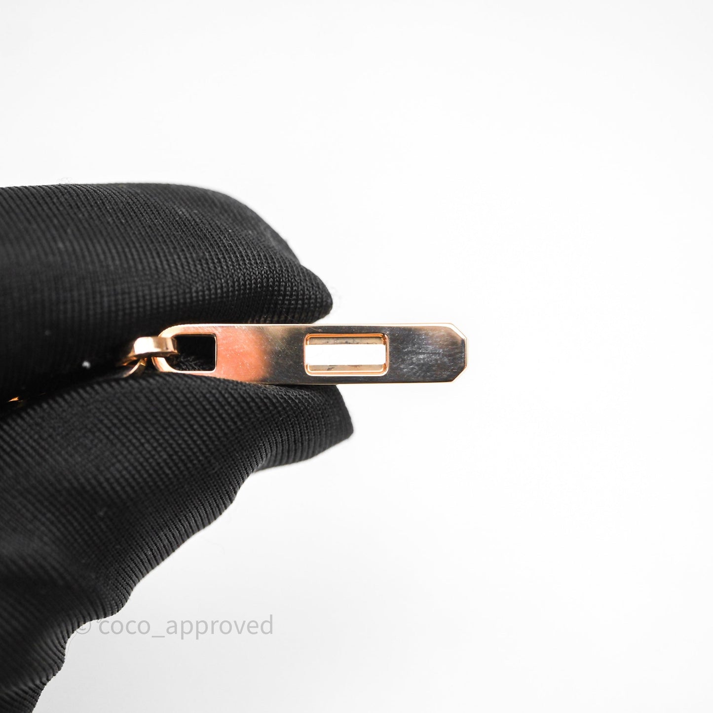 Hermes Kelly Chaine Diamond Bracelet Rose Gold