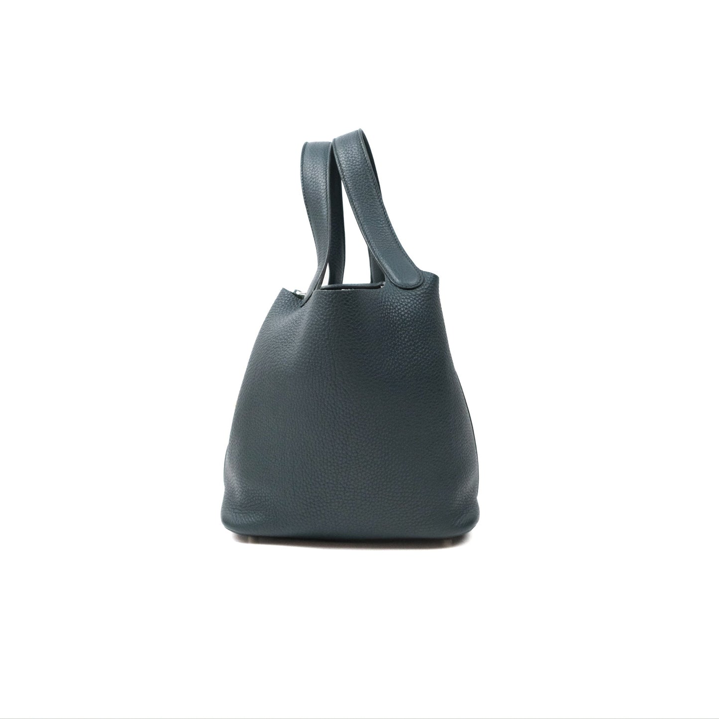 Hermès Picotin Lock 22 Vert Cypress 6O Clemence Palladium Hardware