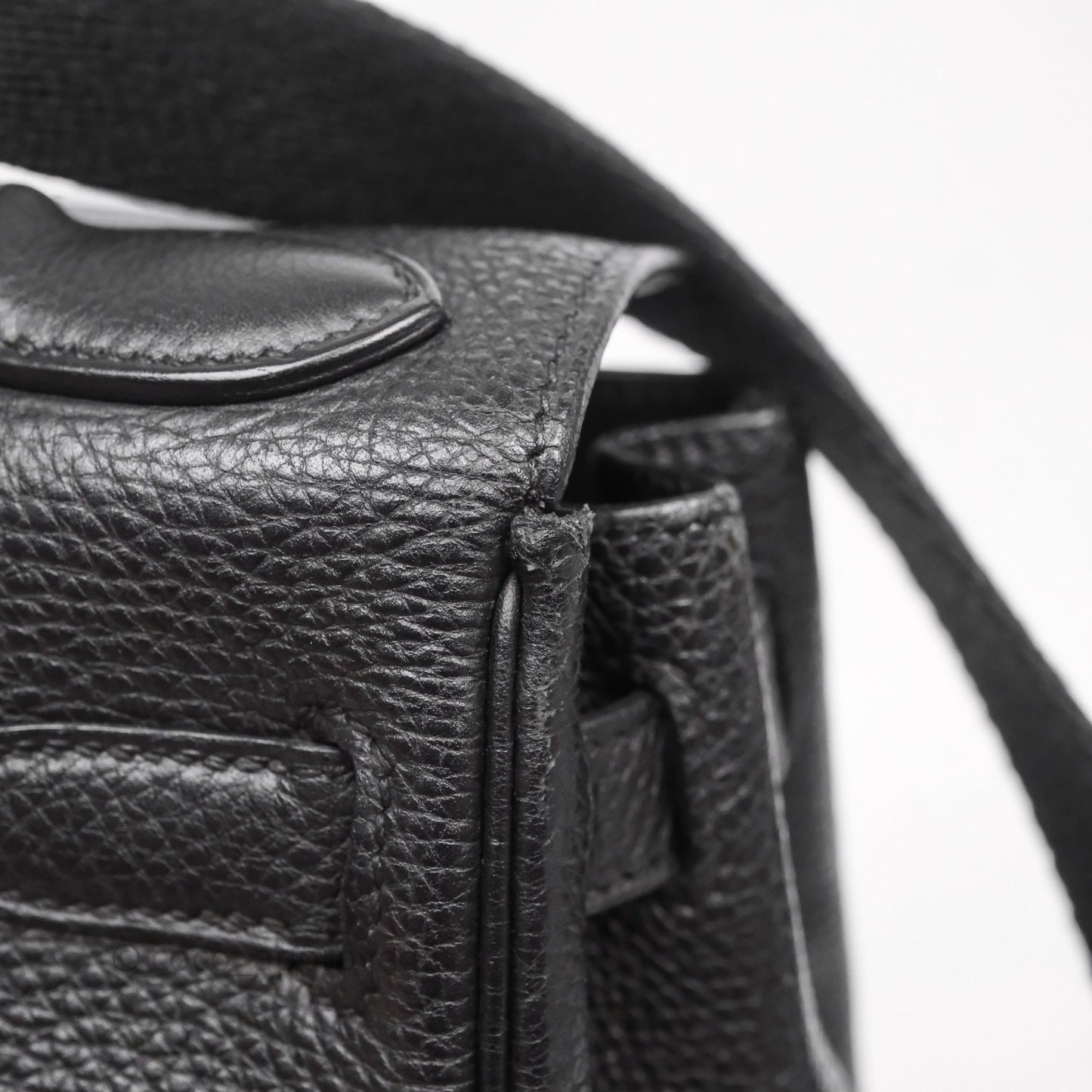 Hermès Kelly Ado Backpack GM Black Noir 89 Togo Palladium Hardware