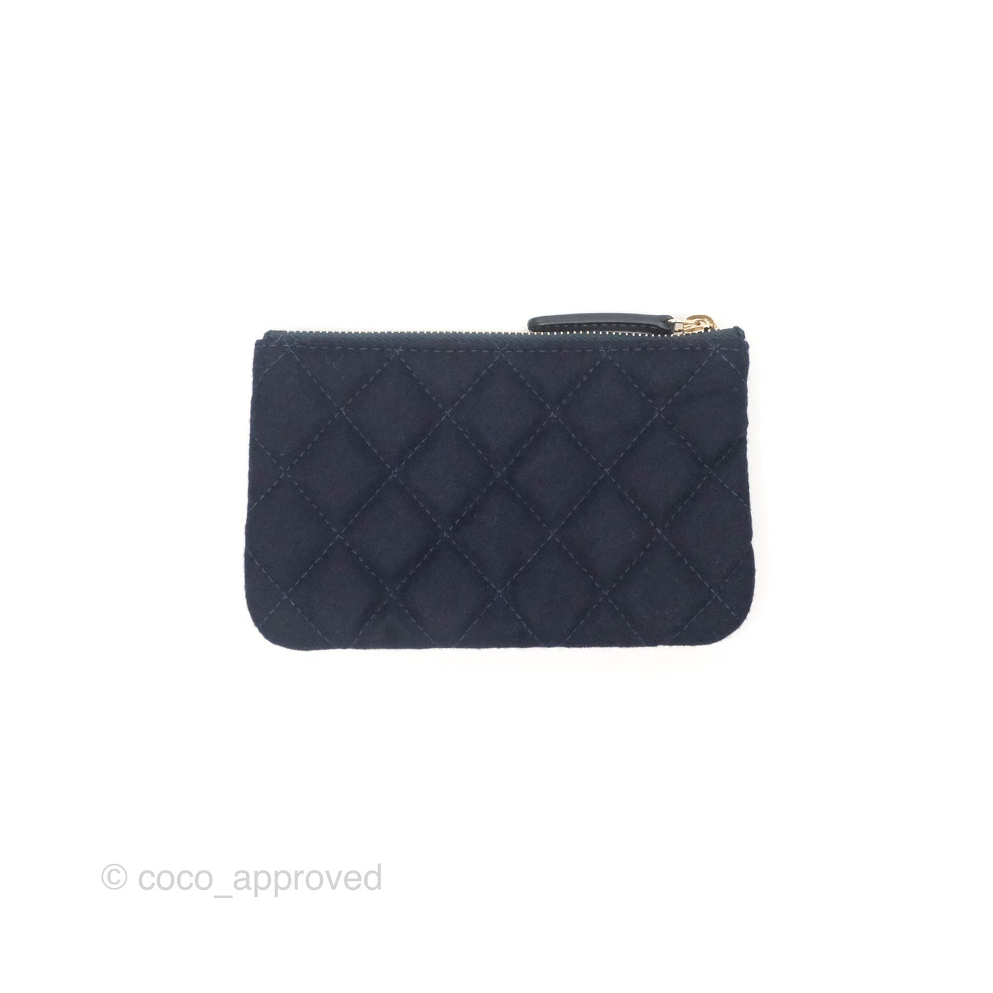 Chanel Coco Cruise Charms Mini O Case Navy Jersey