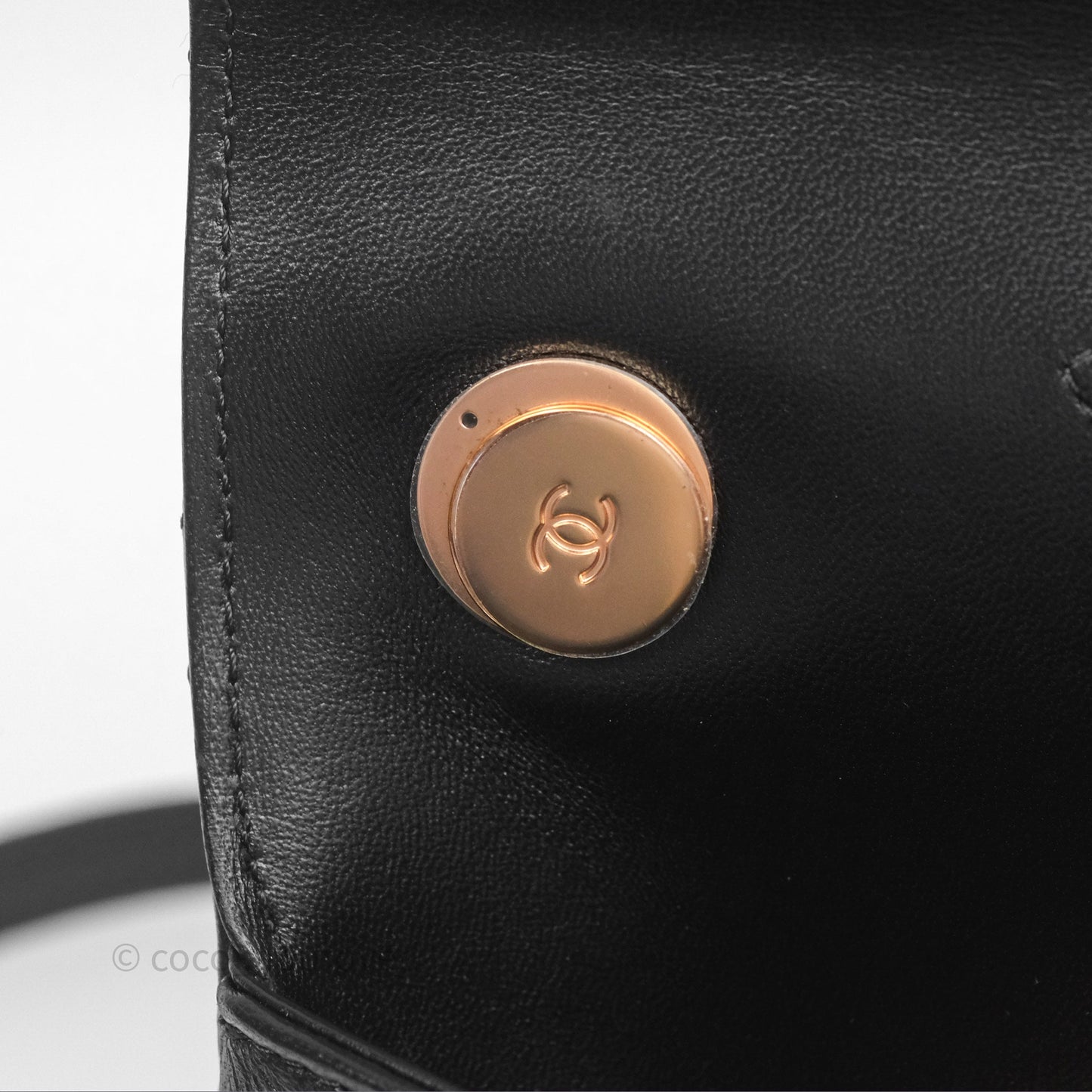 Chanel Trendy CC Small Black Lambskin Rose Gold Hardware