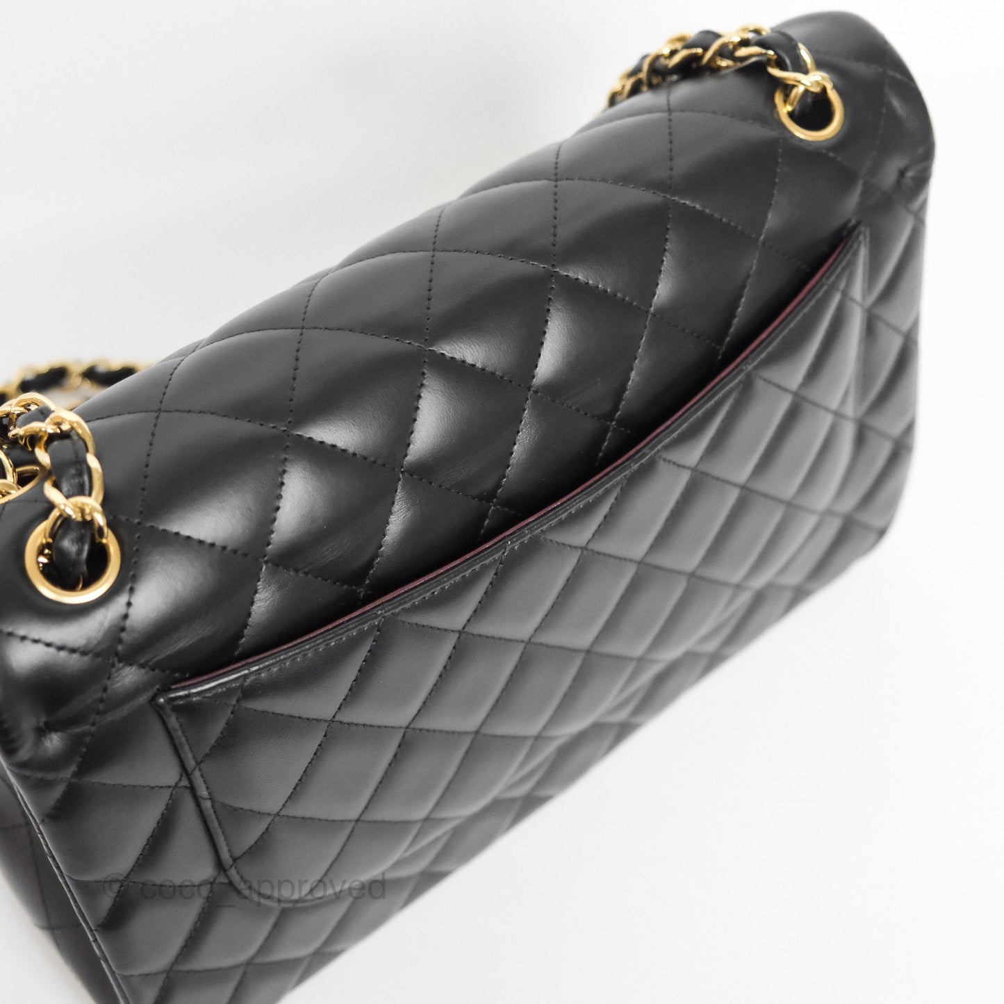 Chanel Jumbo Double Flap Black Lambskin Gold Hardware⁣⁣