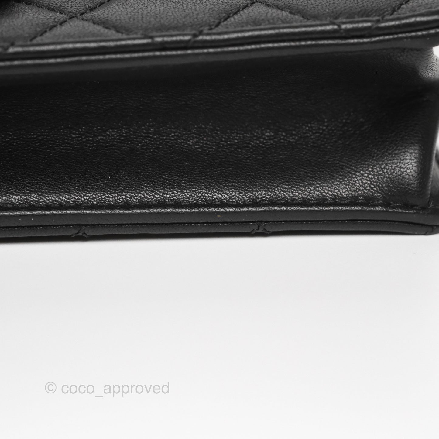 Chanel Small Chic Pearls Flap Quilted Black Goatskin Aged Gold Hardware