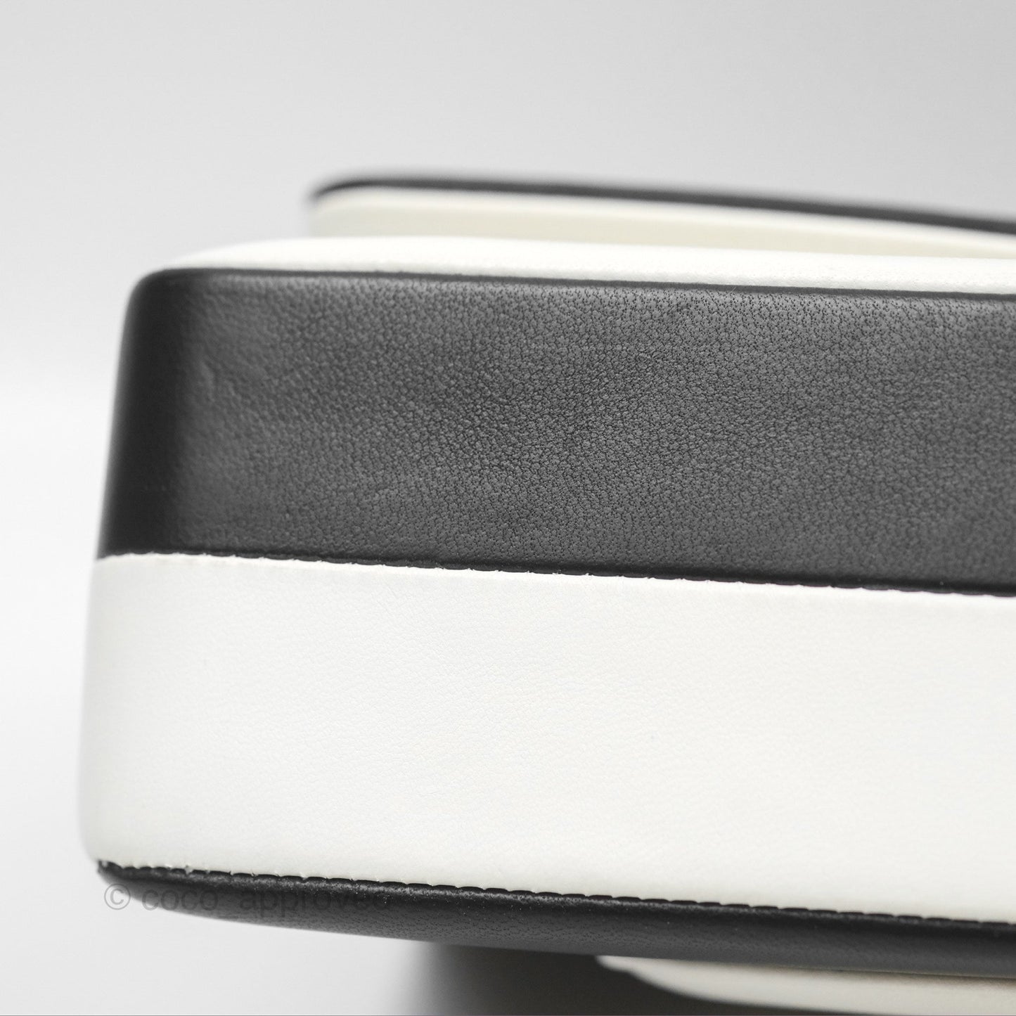 Chanel Medium Flap Black & White Lambskin Gold Hardware