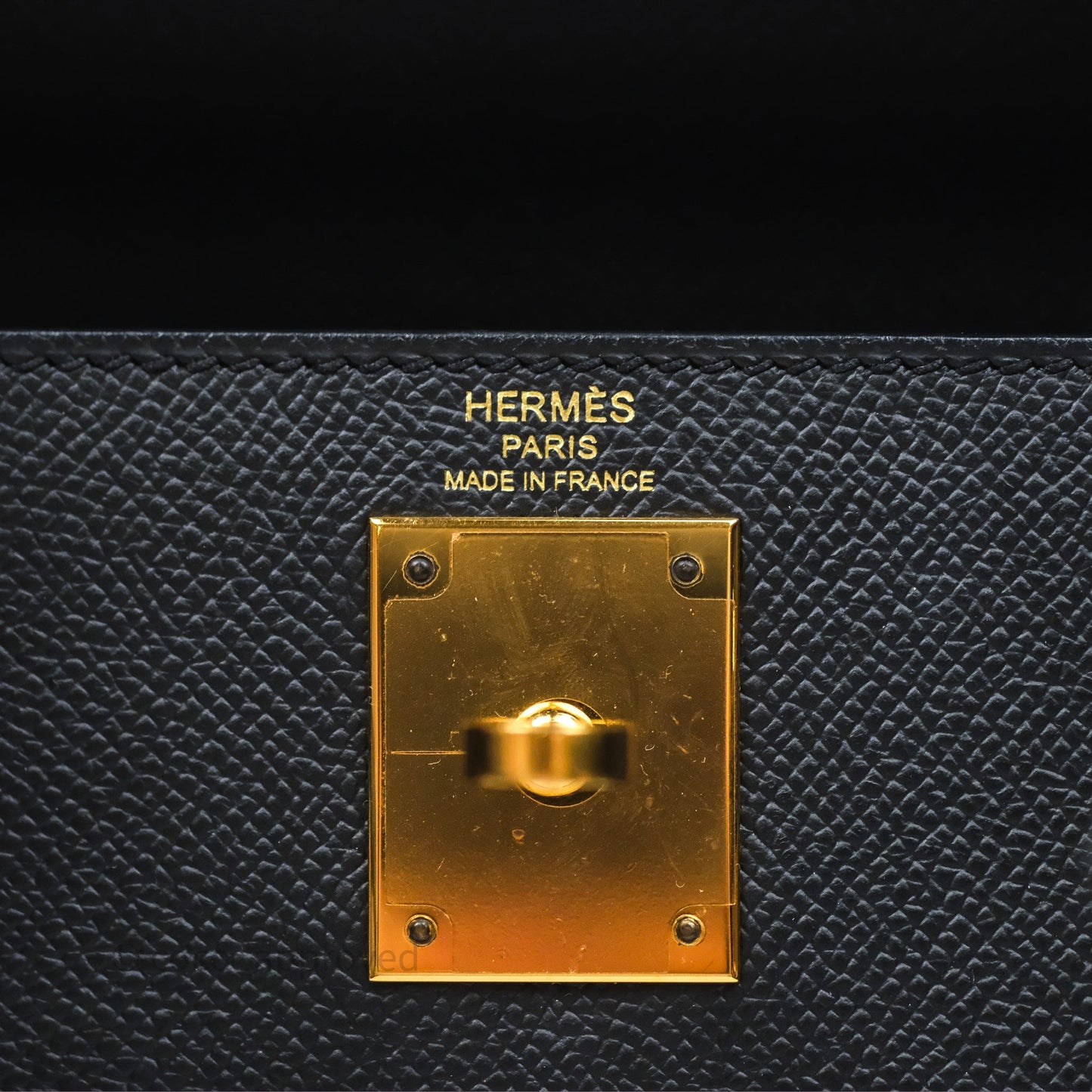 Hermès Kelly 28 Sellier Noir Black 89 Epsom Gold Hardware