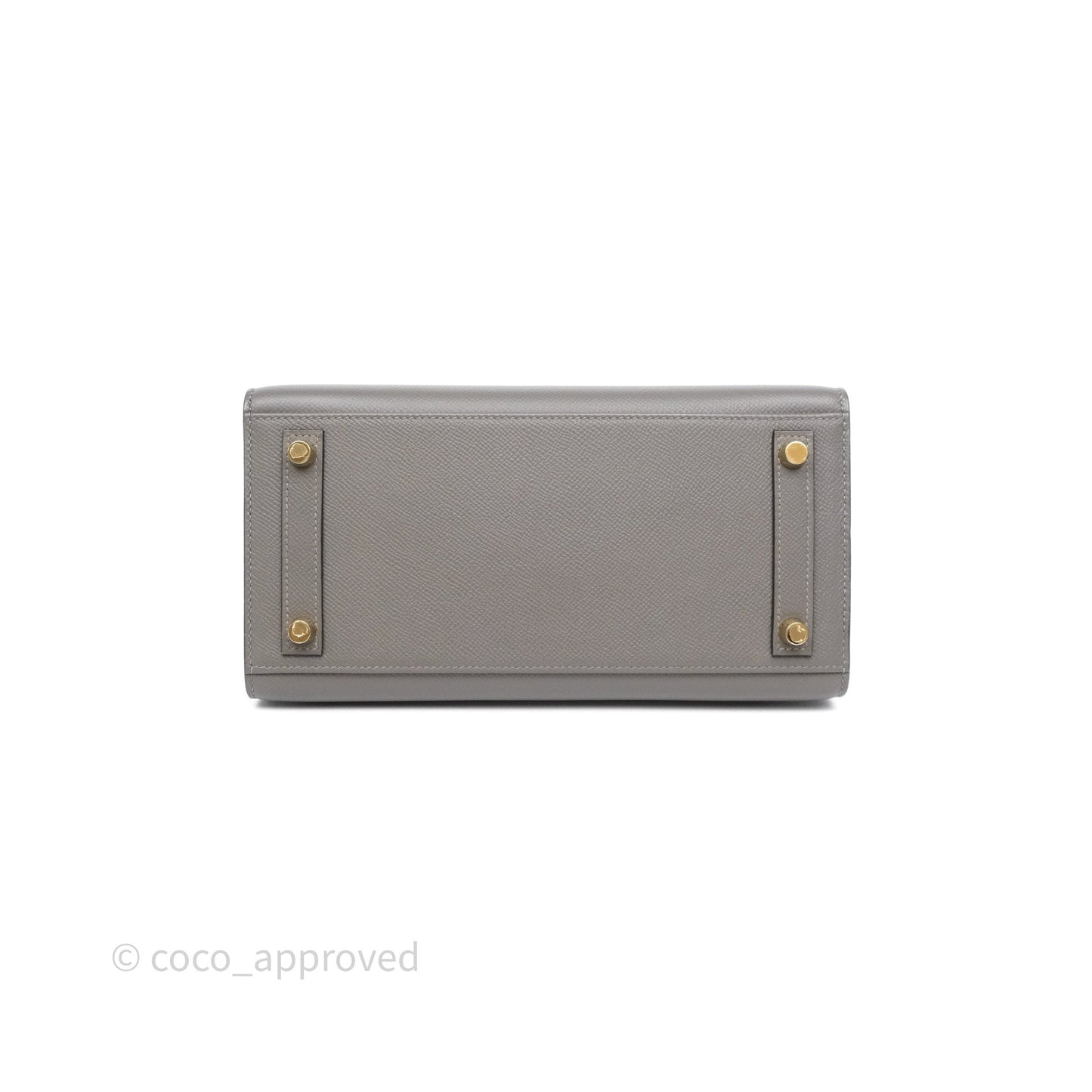 Hermès Birkin 25 Sellier Gris Meyer 0L Epsom Gold Hardware