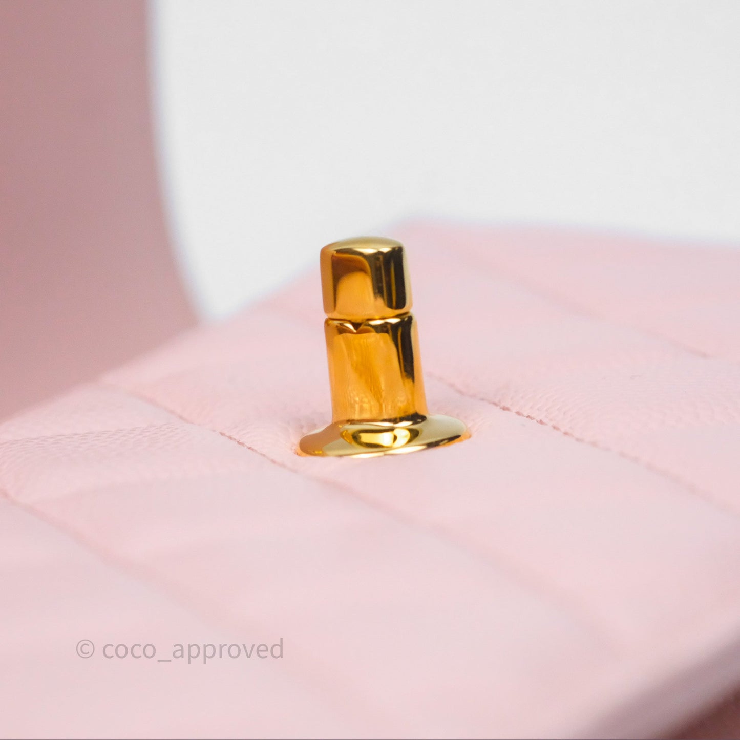 Chanel Clutch with Chain Caviar Pink Gold Hardware