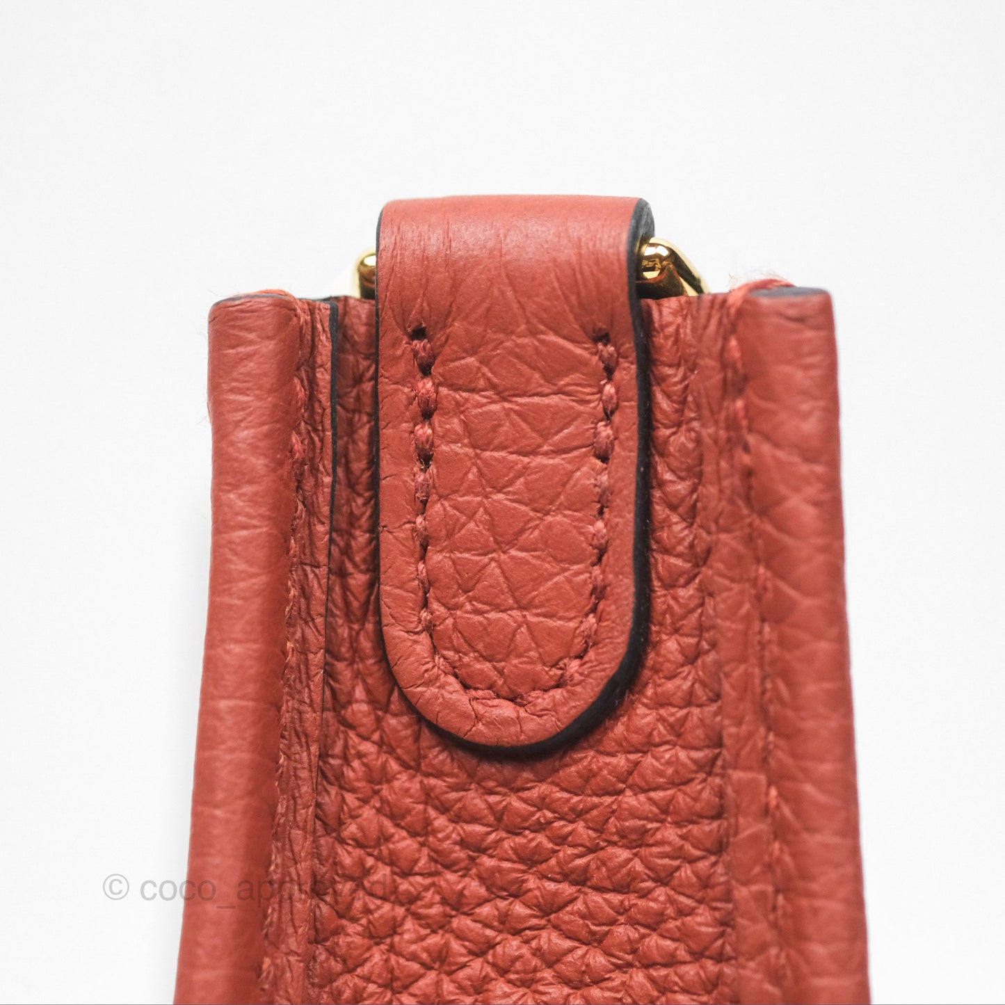Hermès Mini Evelyne 16 Cuivre Clemence Gold Hardware