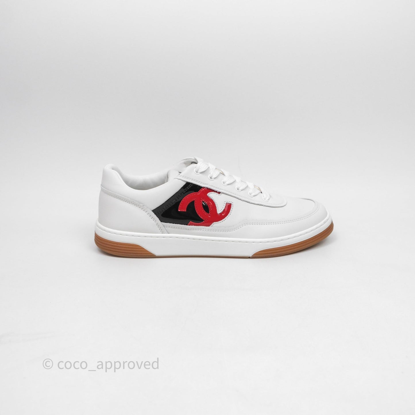 Chanel Logo Sneakers White Size 38