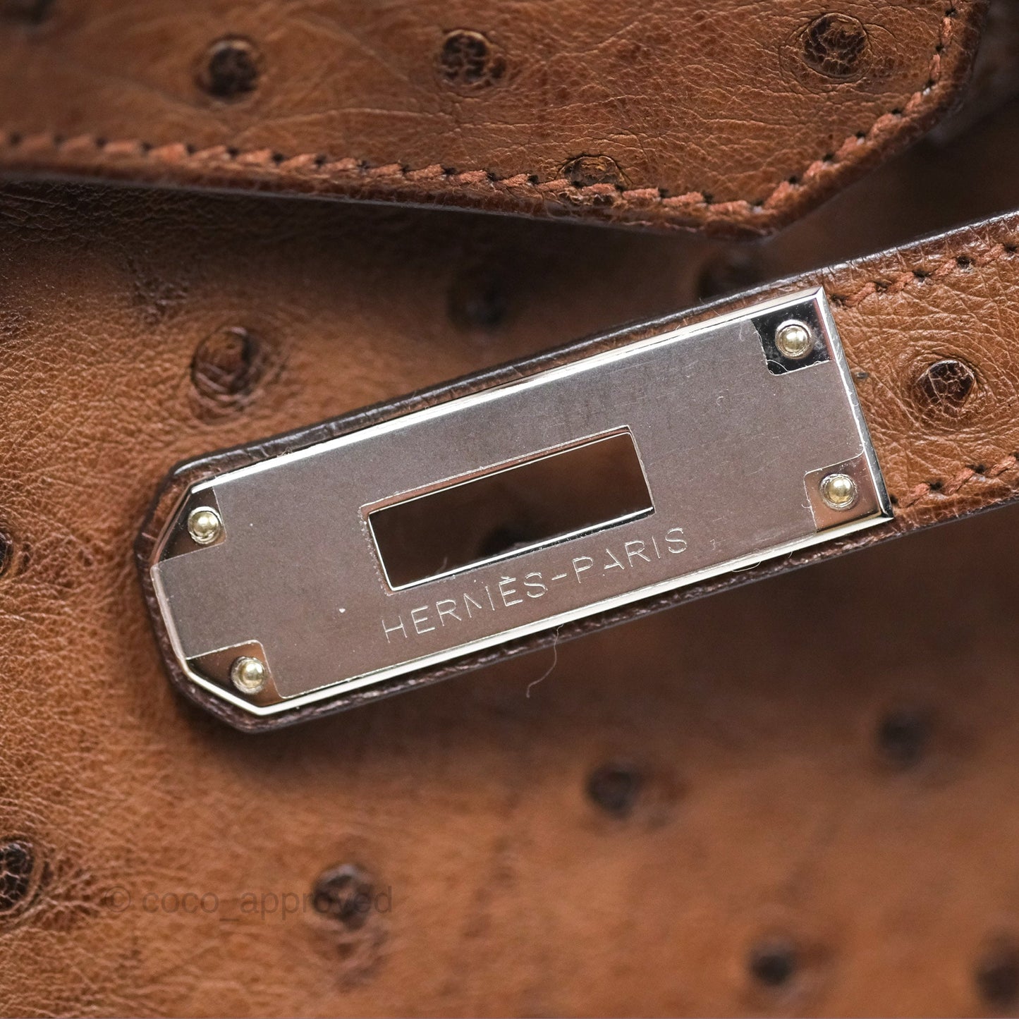Hermès Birkin Retourne 30 Dark Brown Ostrich Palladium Hardware