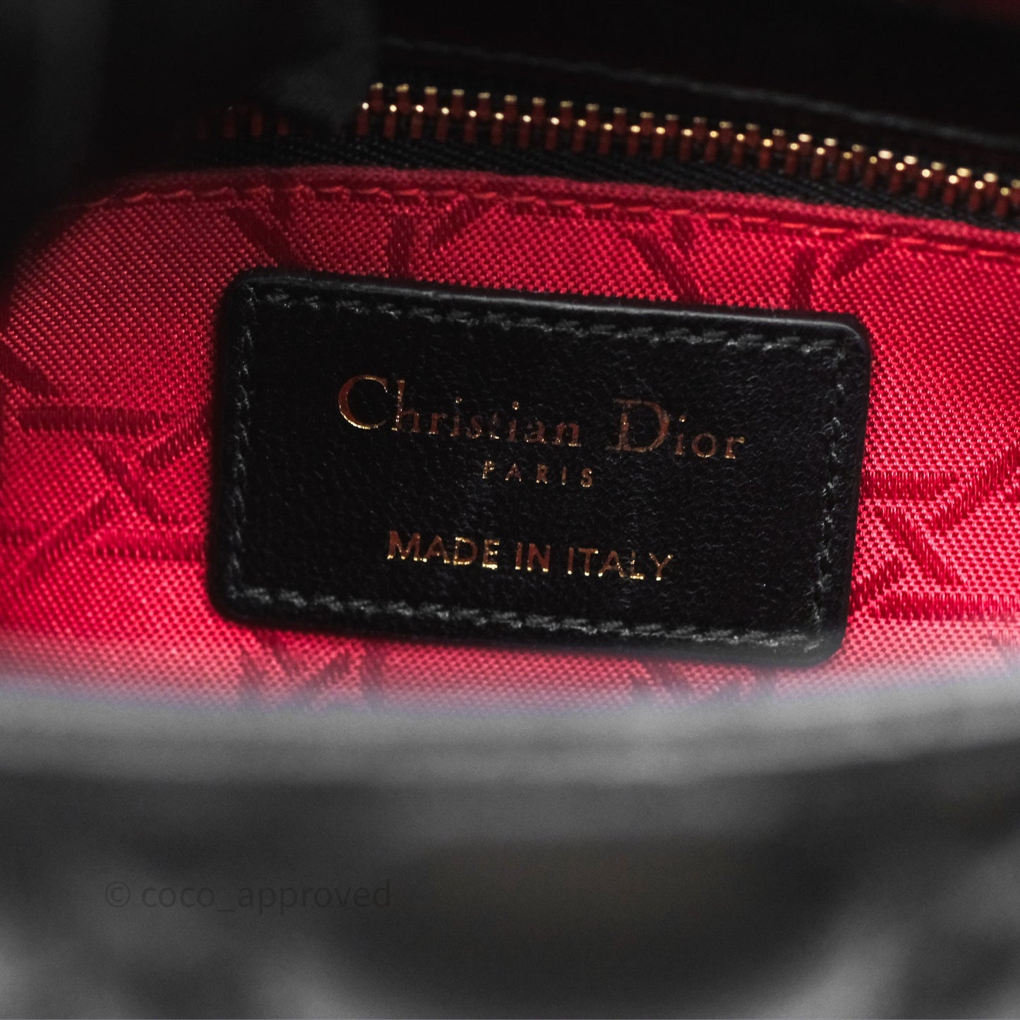 Christian Dior Small Lady Dior My ABCDior Black Cannage Lambskin