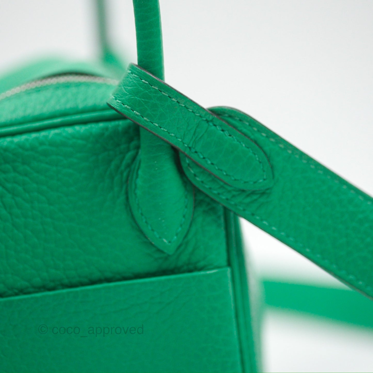 Hermès Mini Lindy 20 Menthe 6W Clemence Palladium Hardware