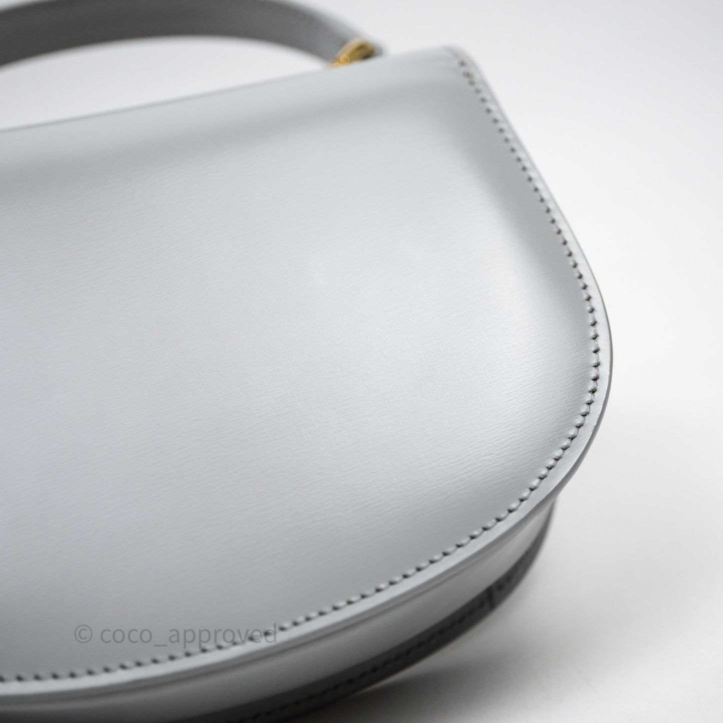 Celine Mini Besace Clea Grey Shiny Calfskin