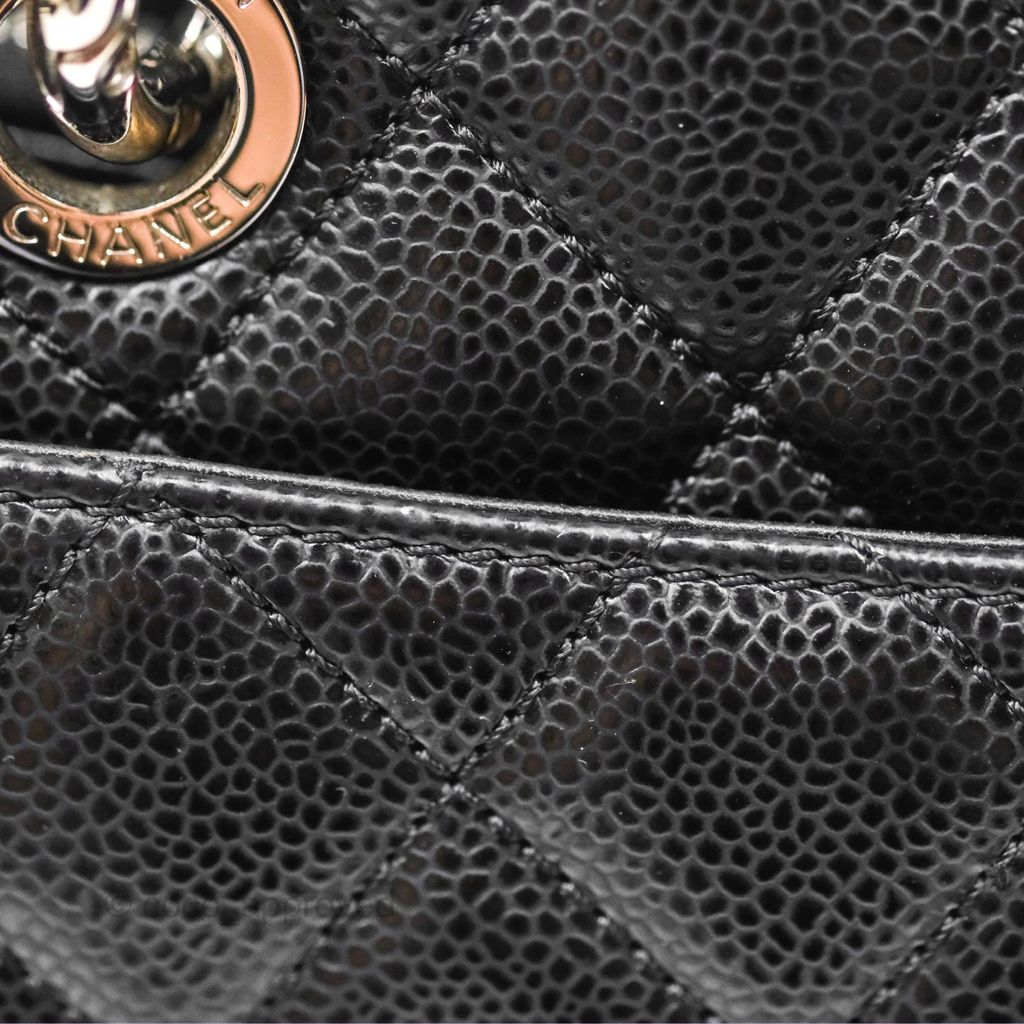 Chanel GST Black Caviar Silver Hardware