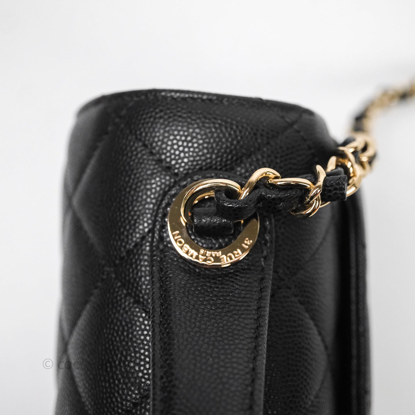 Chanel Quilted Medium Business Affinity Flap Black Caviar Gold Hardware