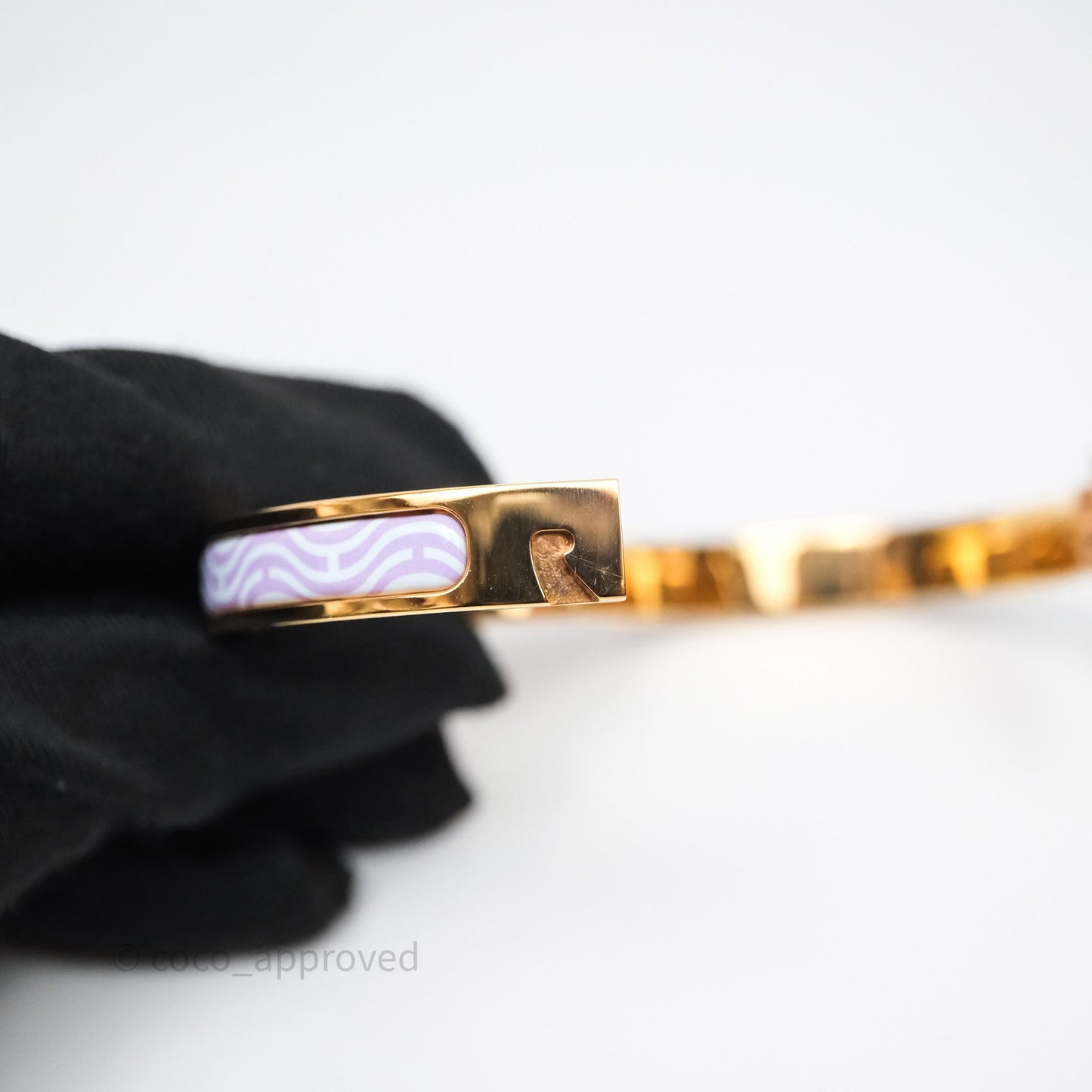 Hermes Mini Clic Chaine d'Ancre Bracelet Hypno Rose Gold