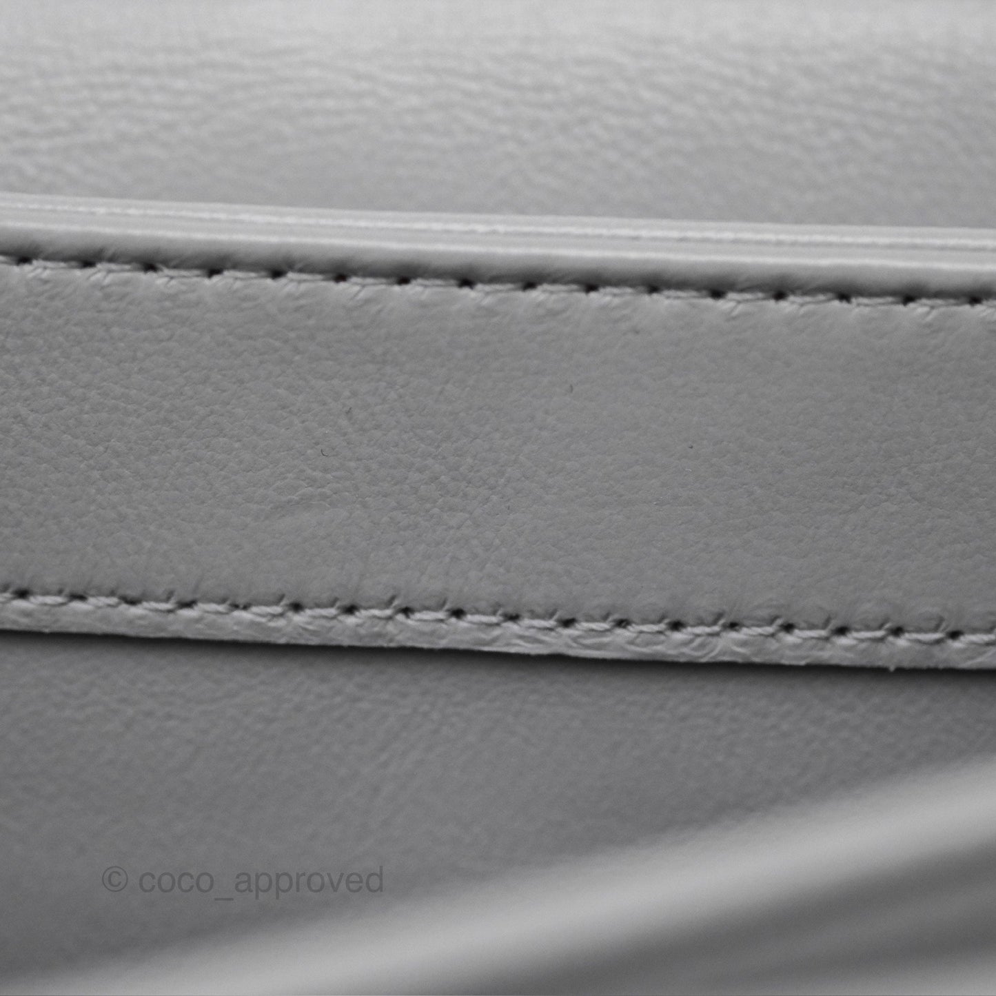Chanel Medium Color Match Flap Grey Lambskin Aged Gold Hardware 22A