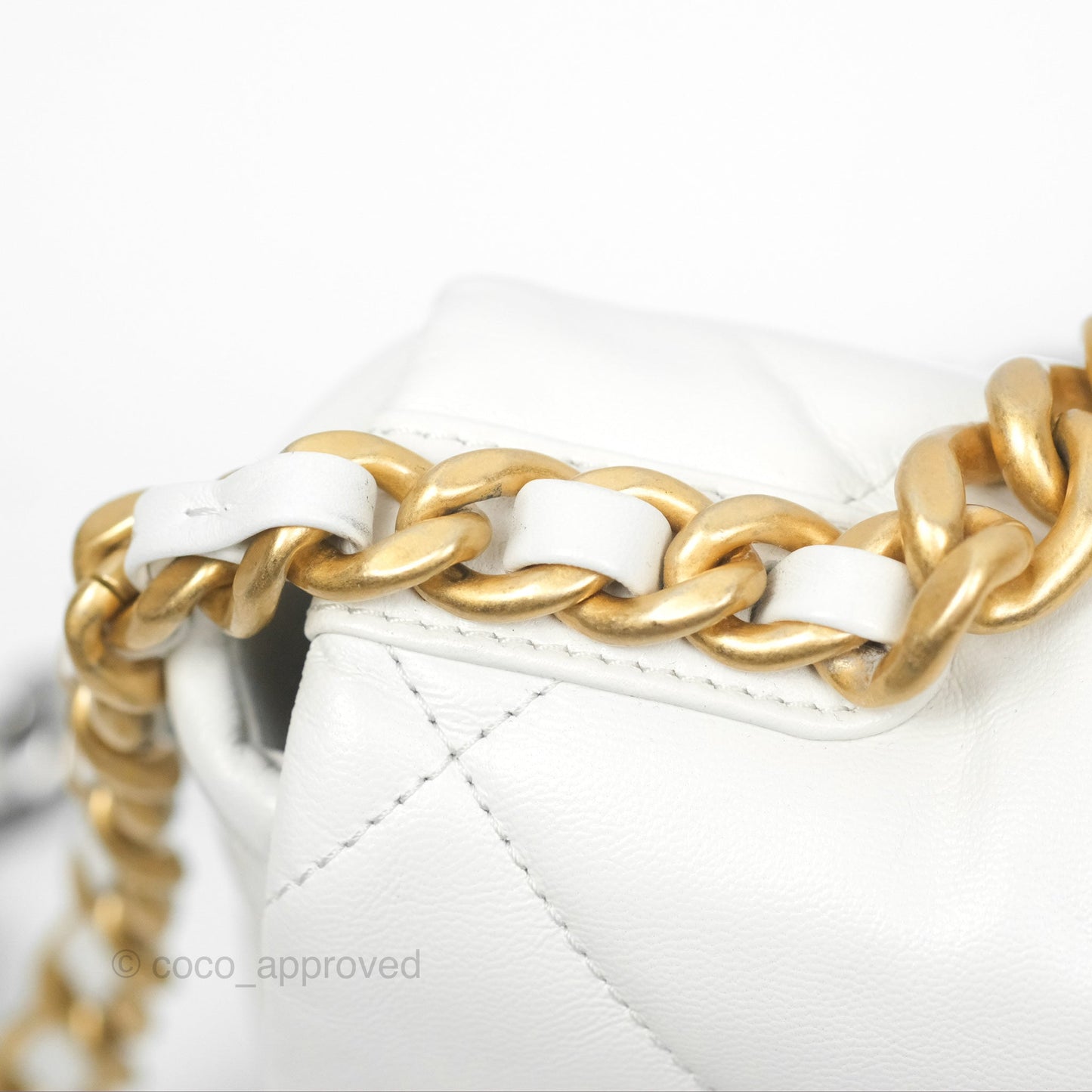 Chanel 19 Small Off White Mixed Hardware