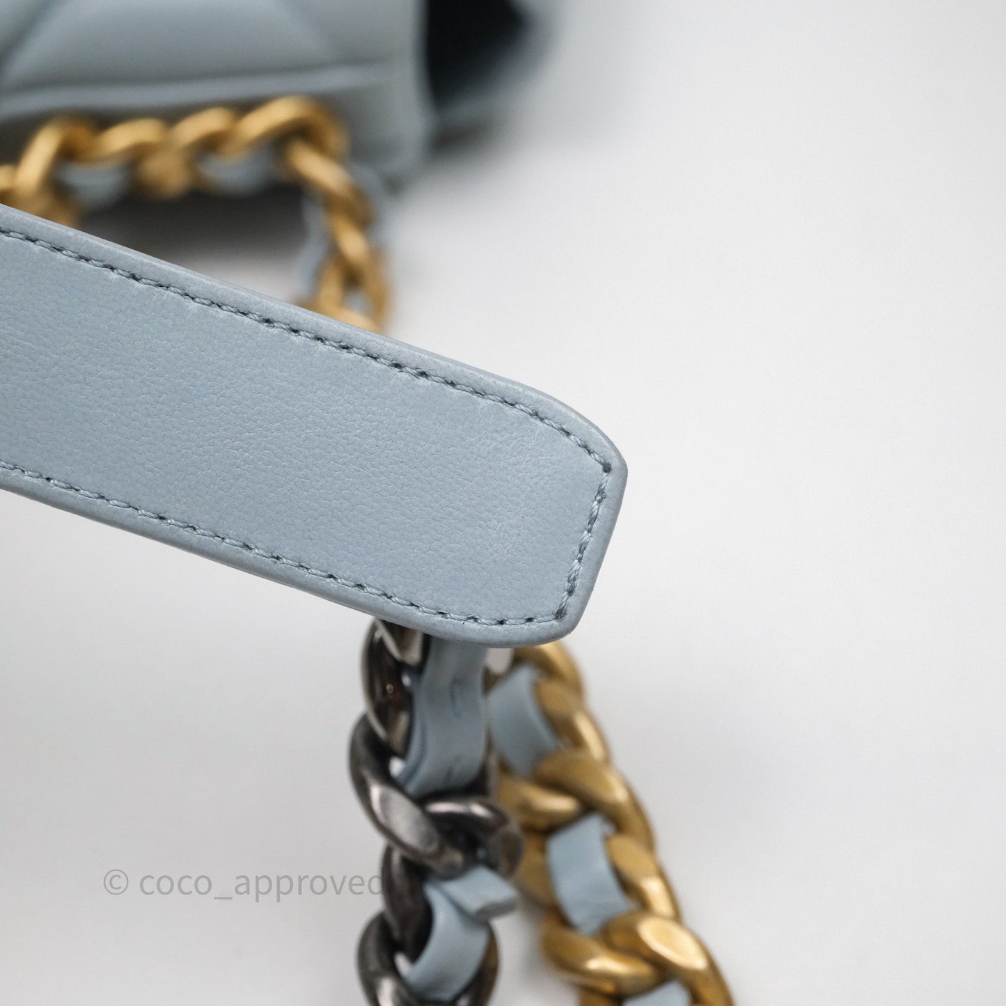 Chanel 19 Medium Blue Mixed Hardware