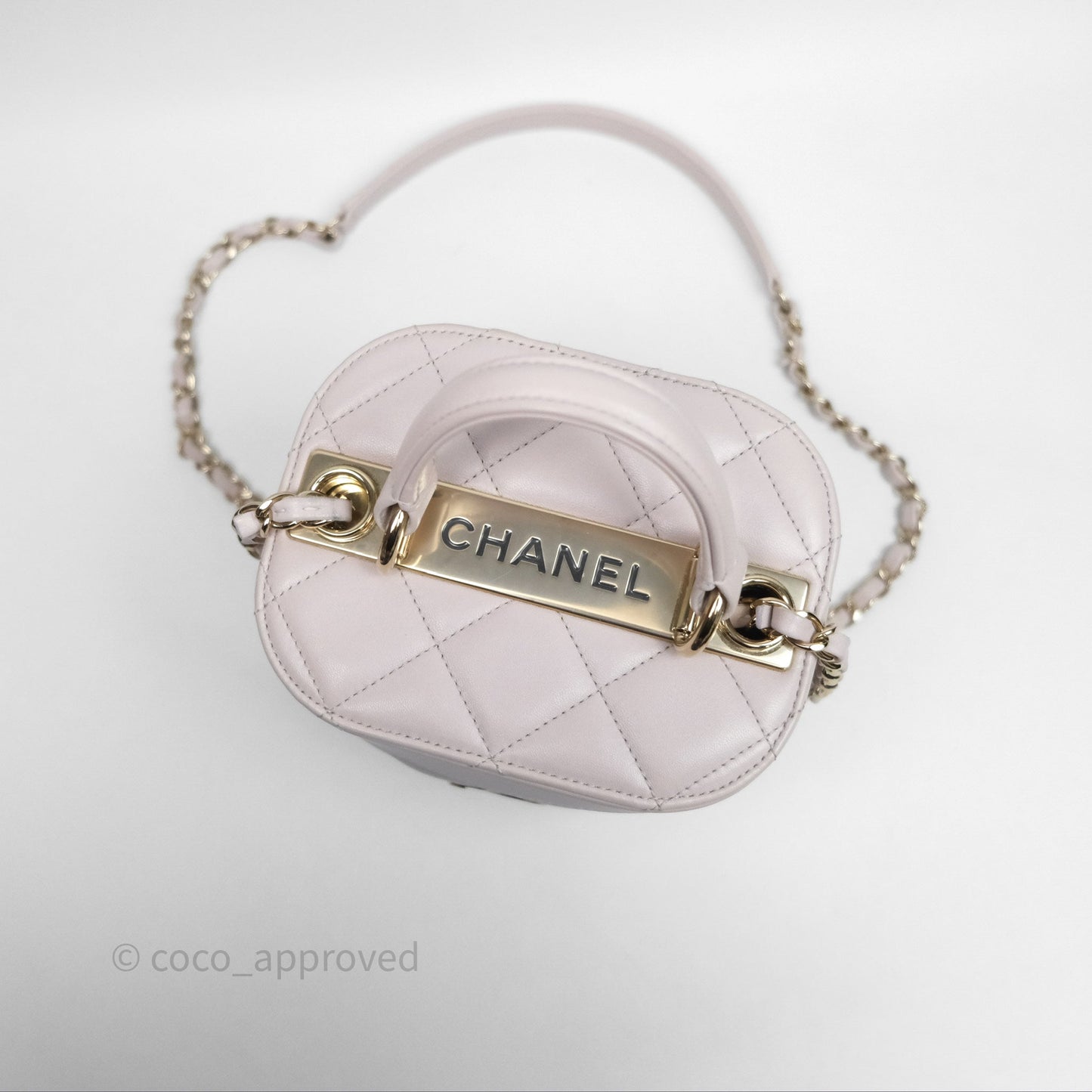 Chanel Trendy CC Vanity Case Lilac Lambskin Gold Hardware