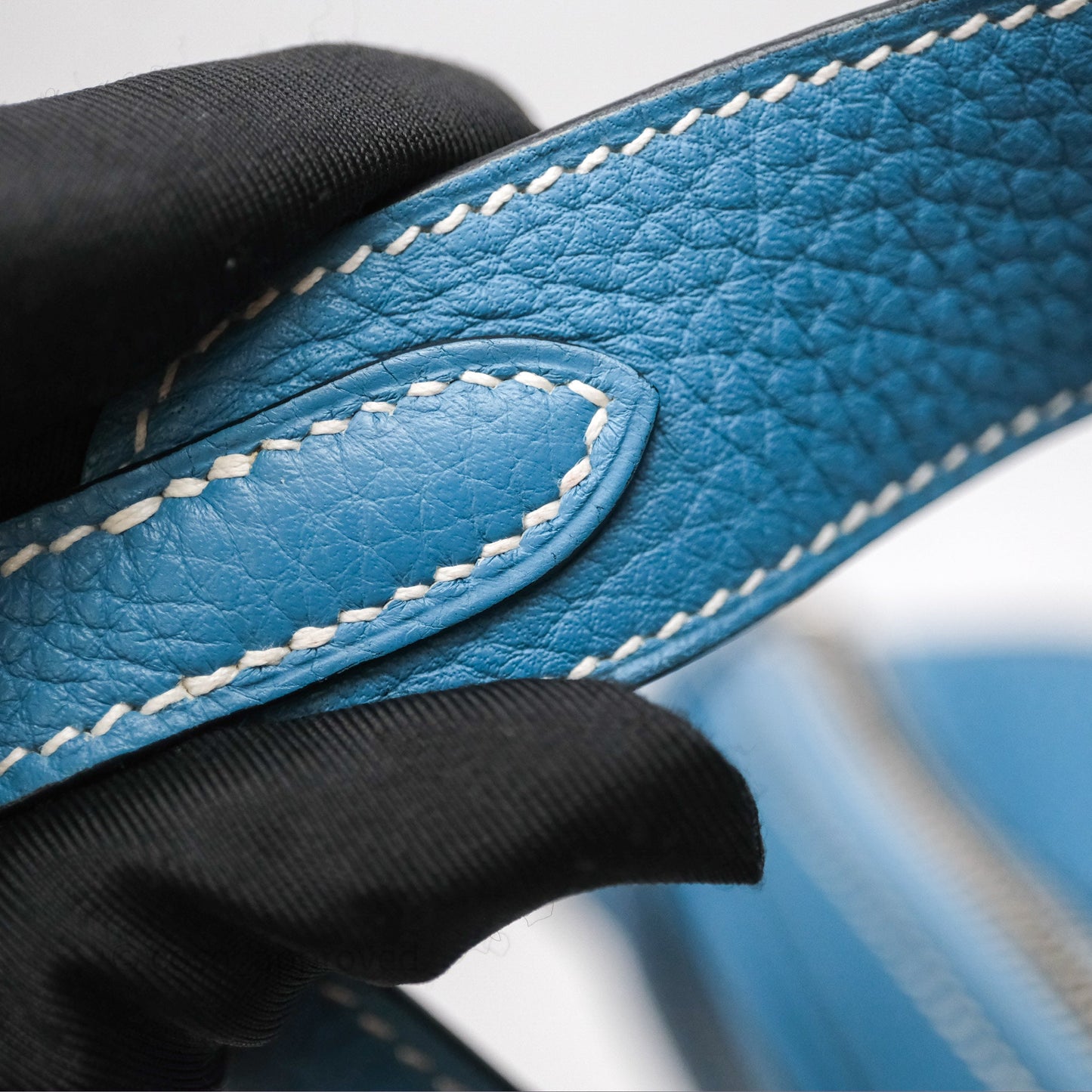 Hermès Lindy 30 Bleu Jean 75 Clemence Palladium Hardware