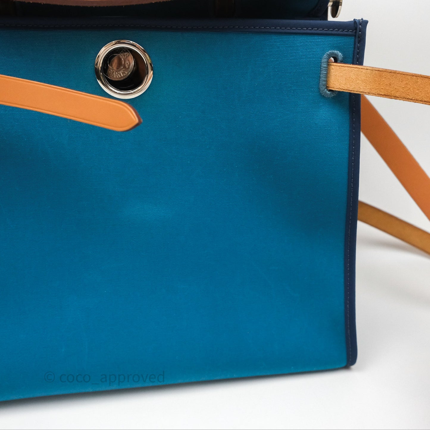 Hermès Herbag Zip 31 Vache Hunter Bleu Izmir 7W/ Bleu de Malte 7L Palladium Hardware