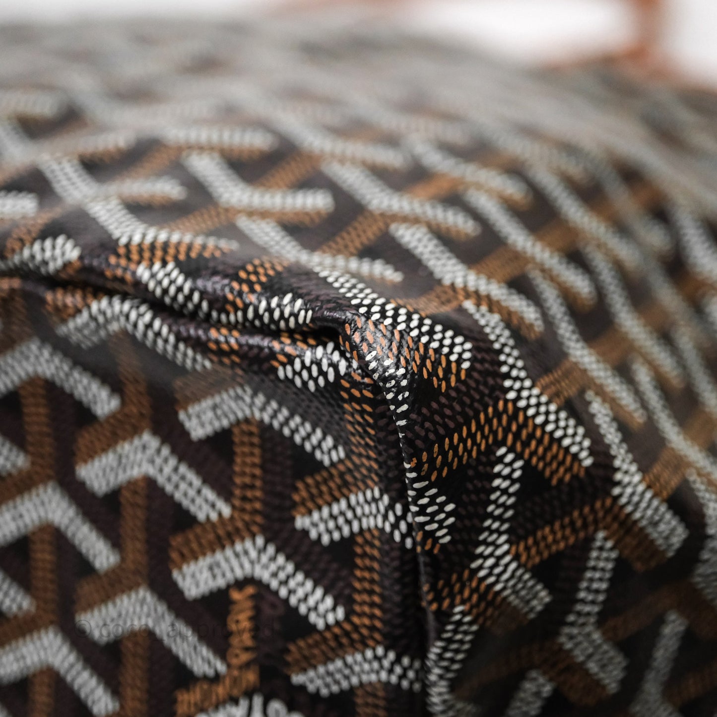 Goyard Saint Louis Tote Bag GM Black/Tan